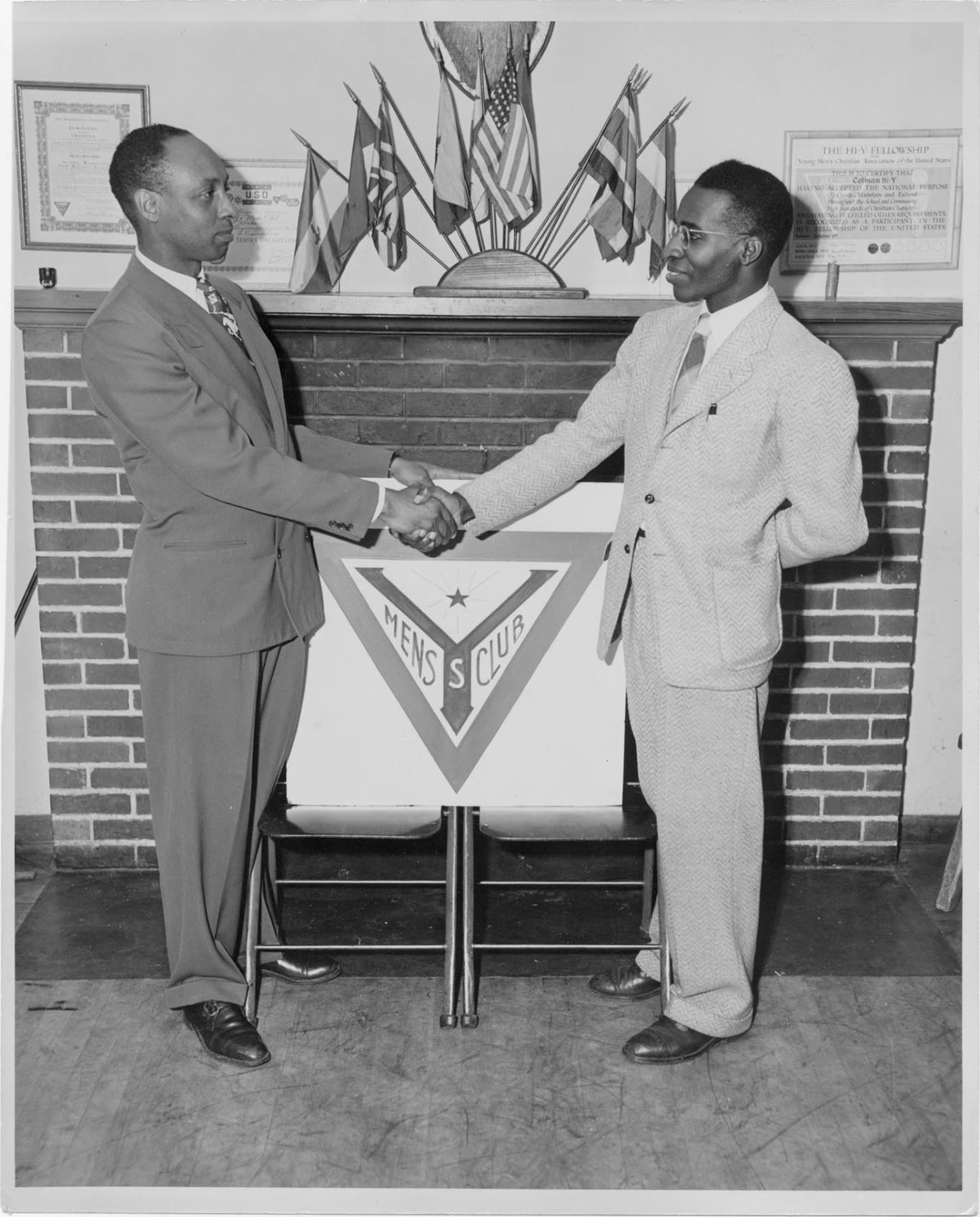 Image of Group of ten YMCA Men's Club members, Seattle, circa 1952