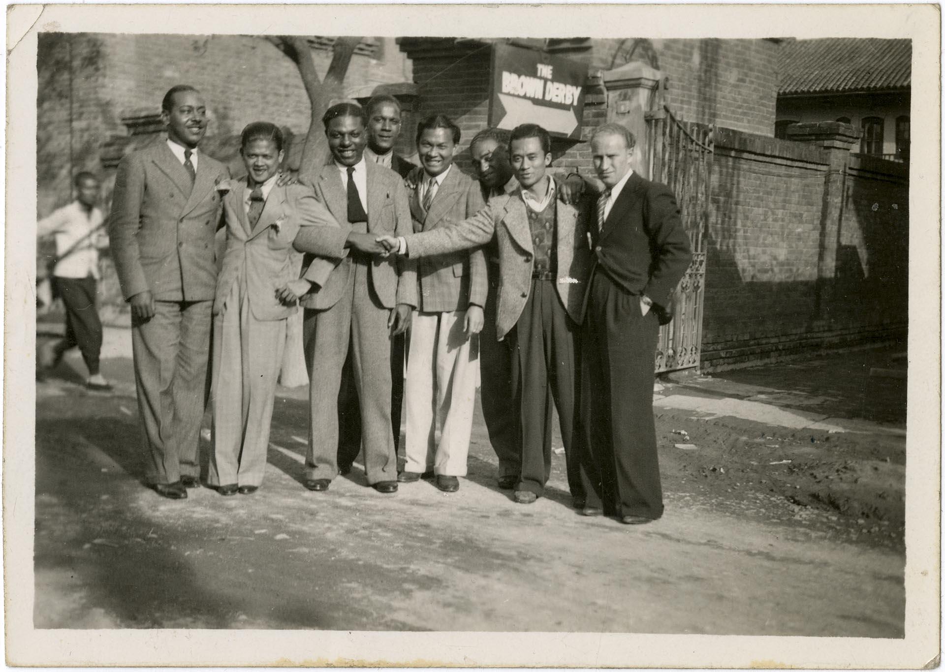 Image of Musicians from Earl Whaley's band in China, September 7, 1938