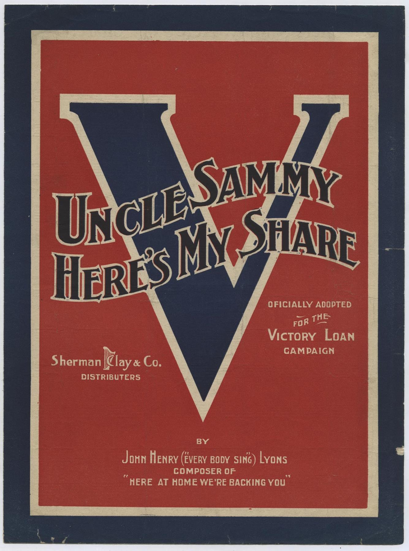 Image of Uncle Sammy Here's My Share