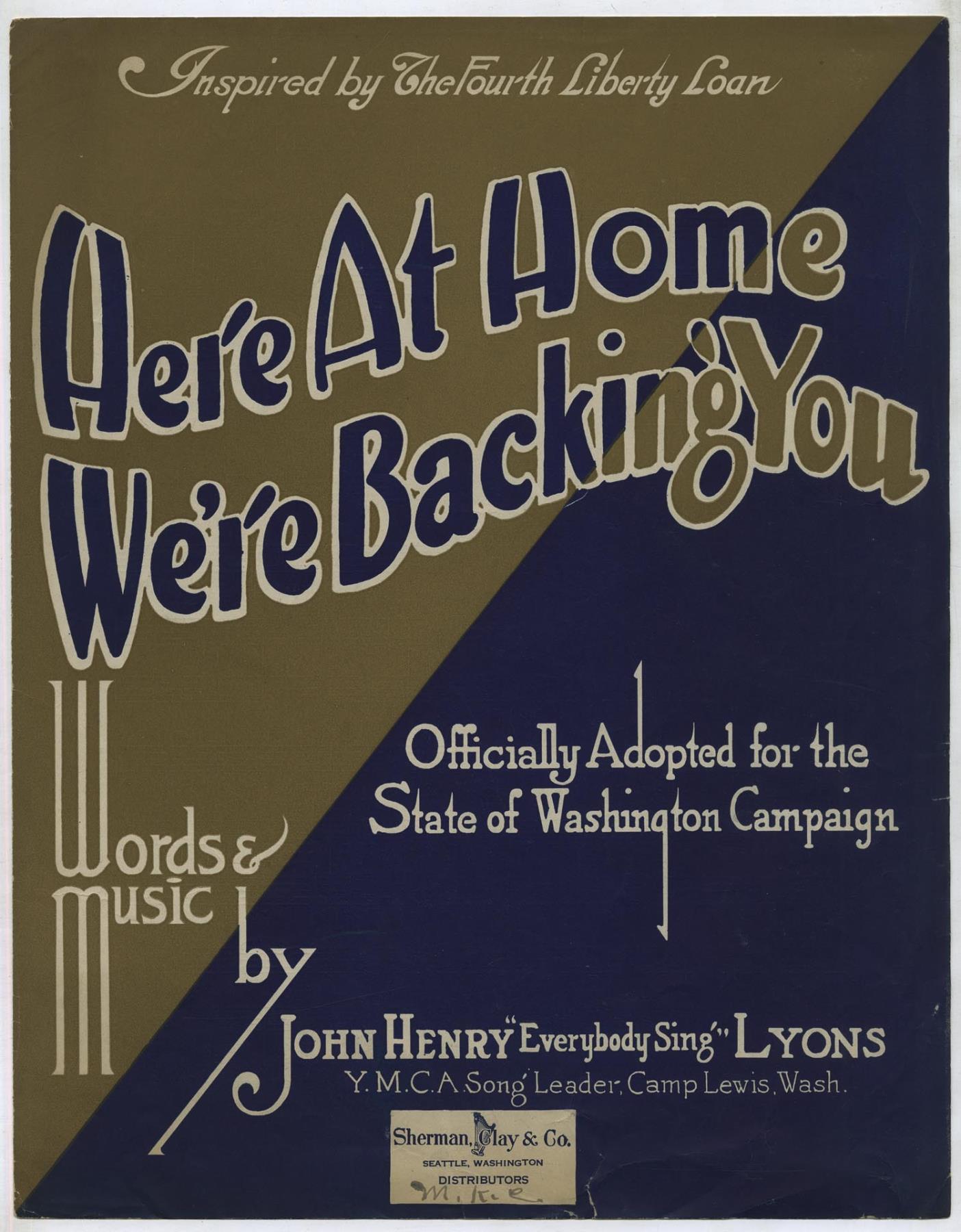 Image of Here At Home We're Backing You
