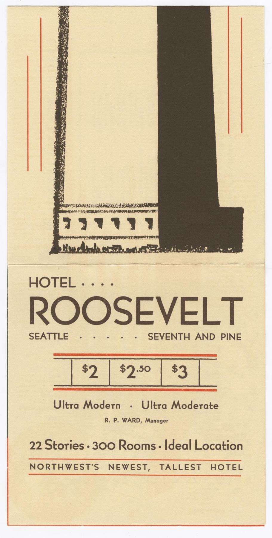 Image of Hotel Roosevelt brochure, 1929