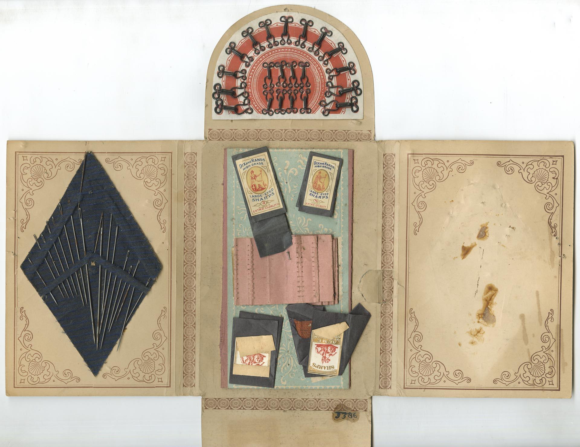 Image of Seattle Post-Intelligencer needle book, circa 1905