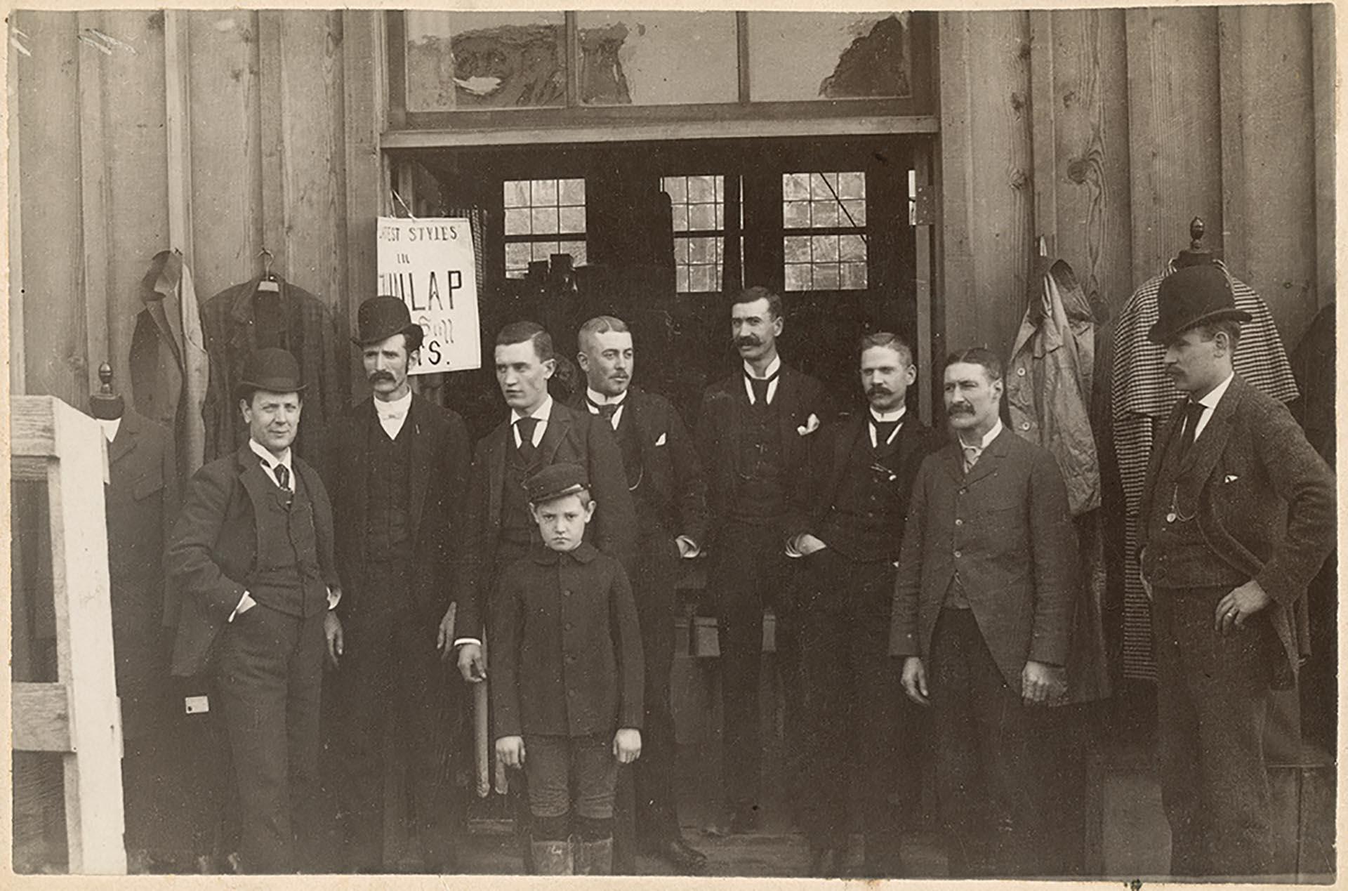 Image of Toklas, Singerman & Co. employees posing, Seattle, circa 1890