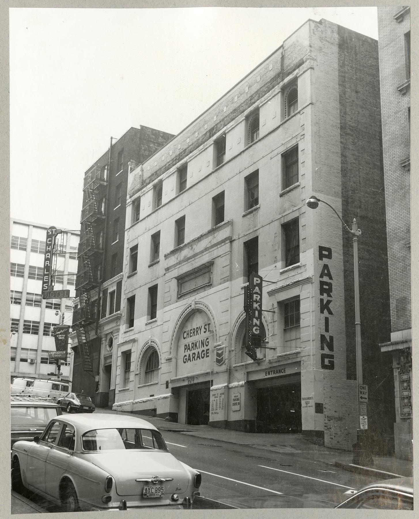 Image of Cherry Street Parking Garage, formerly the Grand Opera House, Seattle, 1972