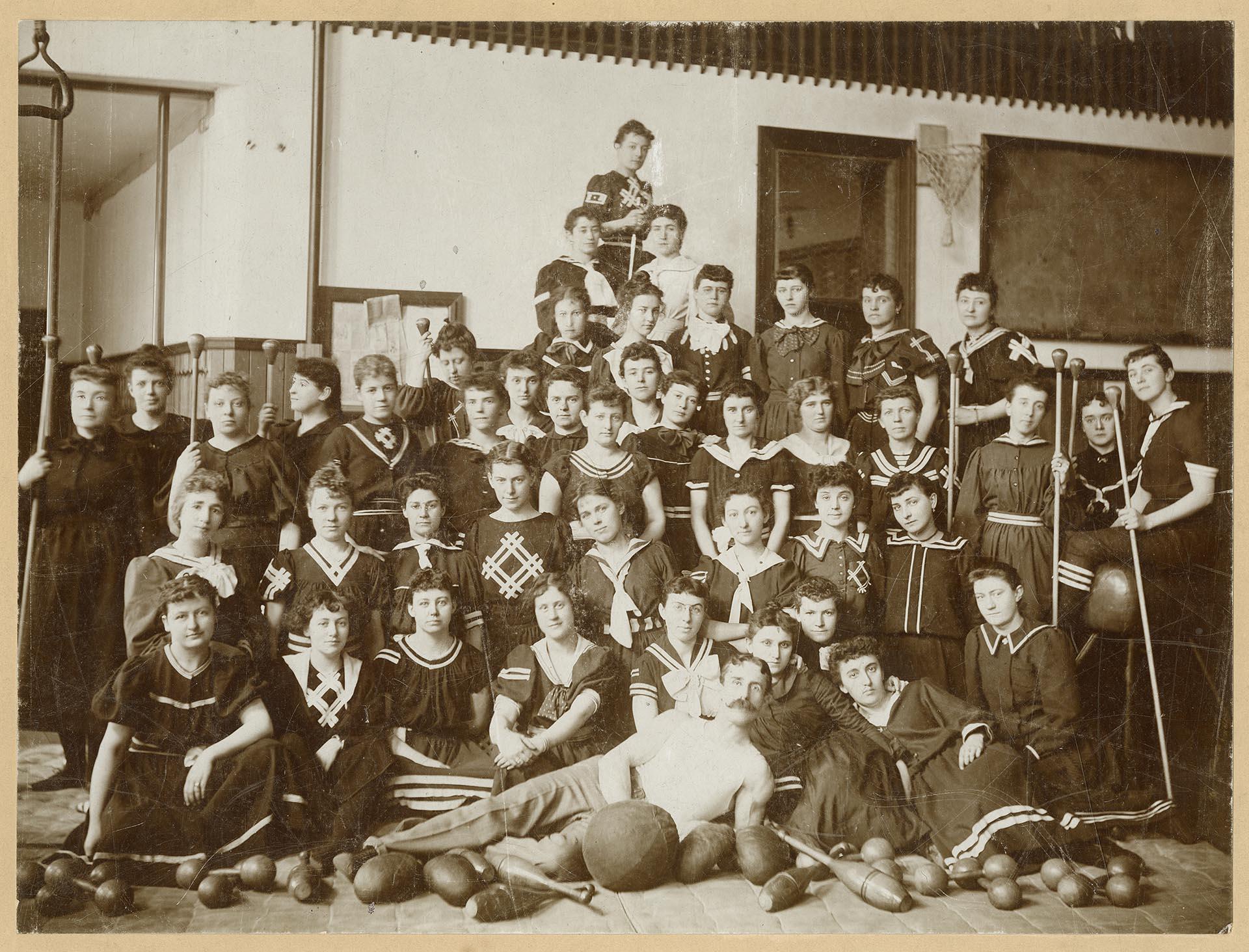 Image of Athletes at the Seattle Athletic Club, 1893<br />