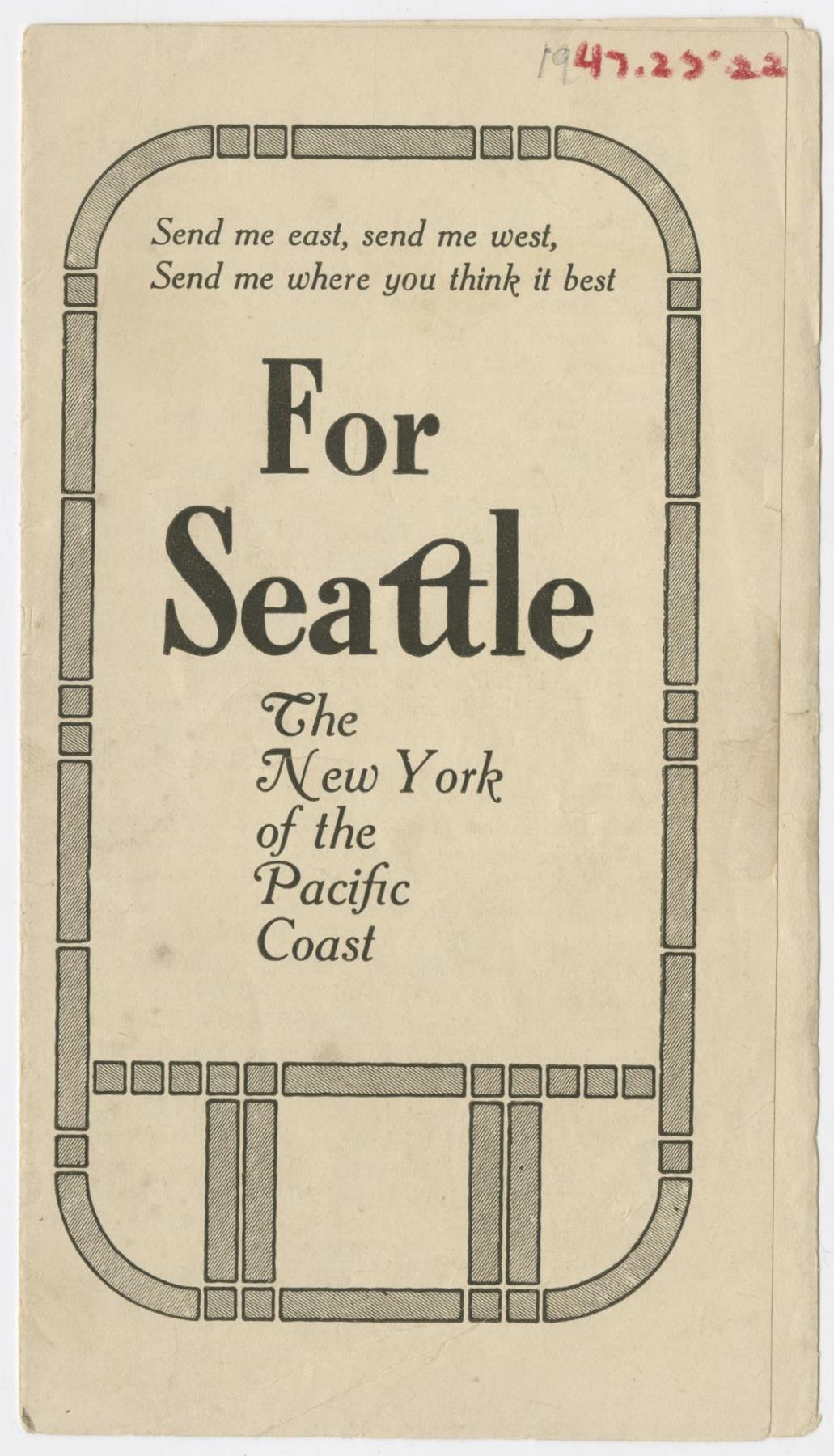 Image of For Seattle: The New York of the Pacific Coast, 1906