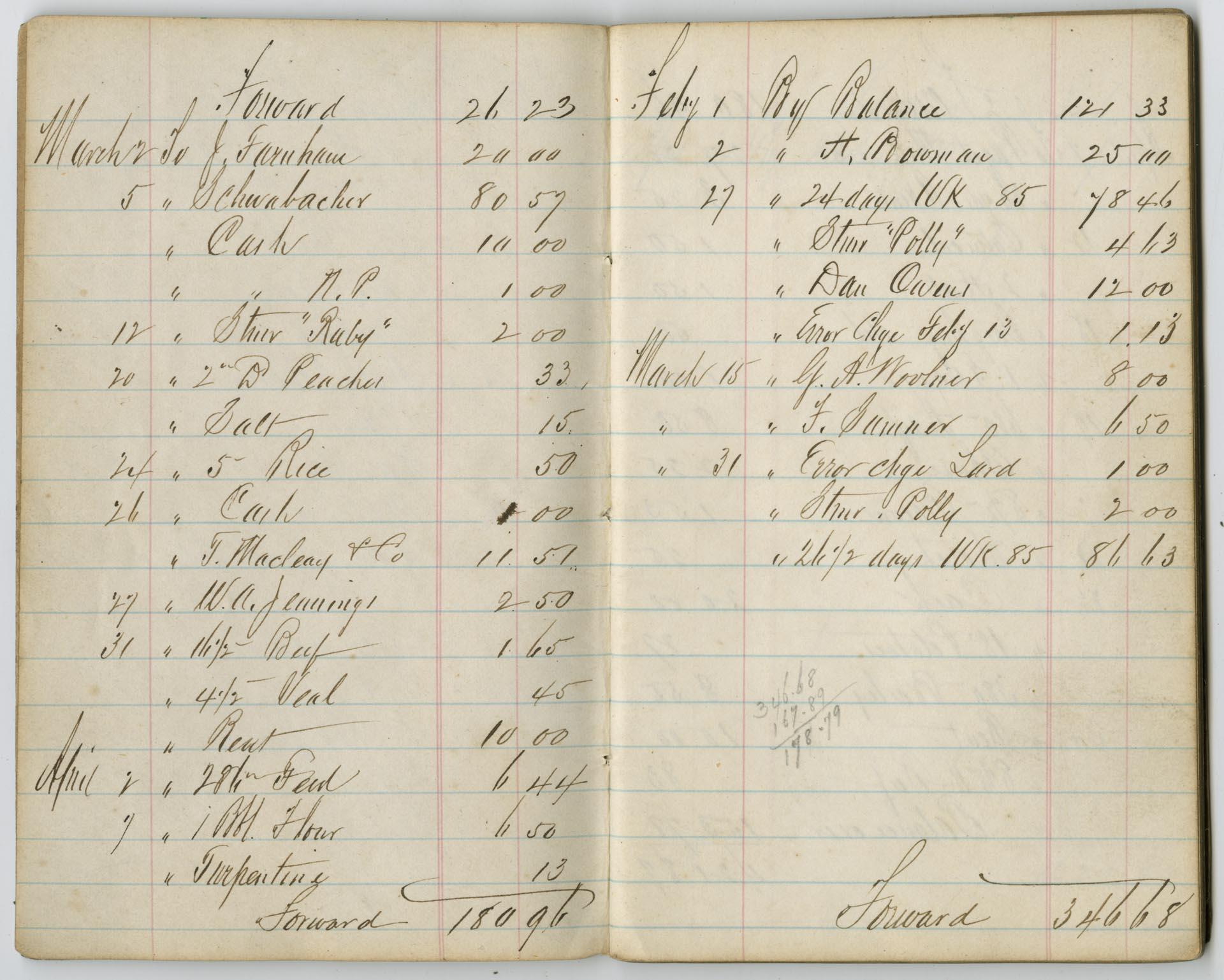 Image of Account book, 1875