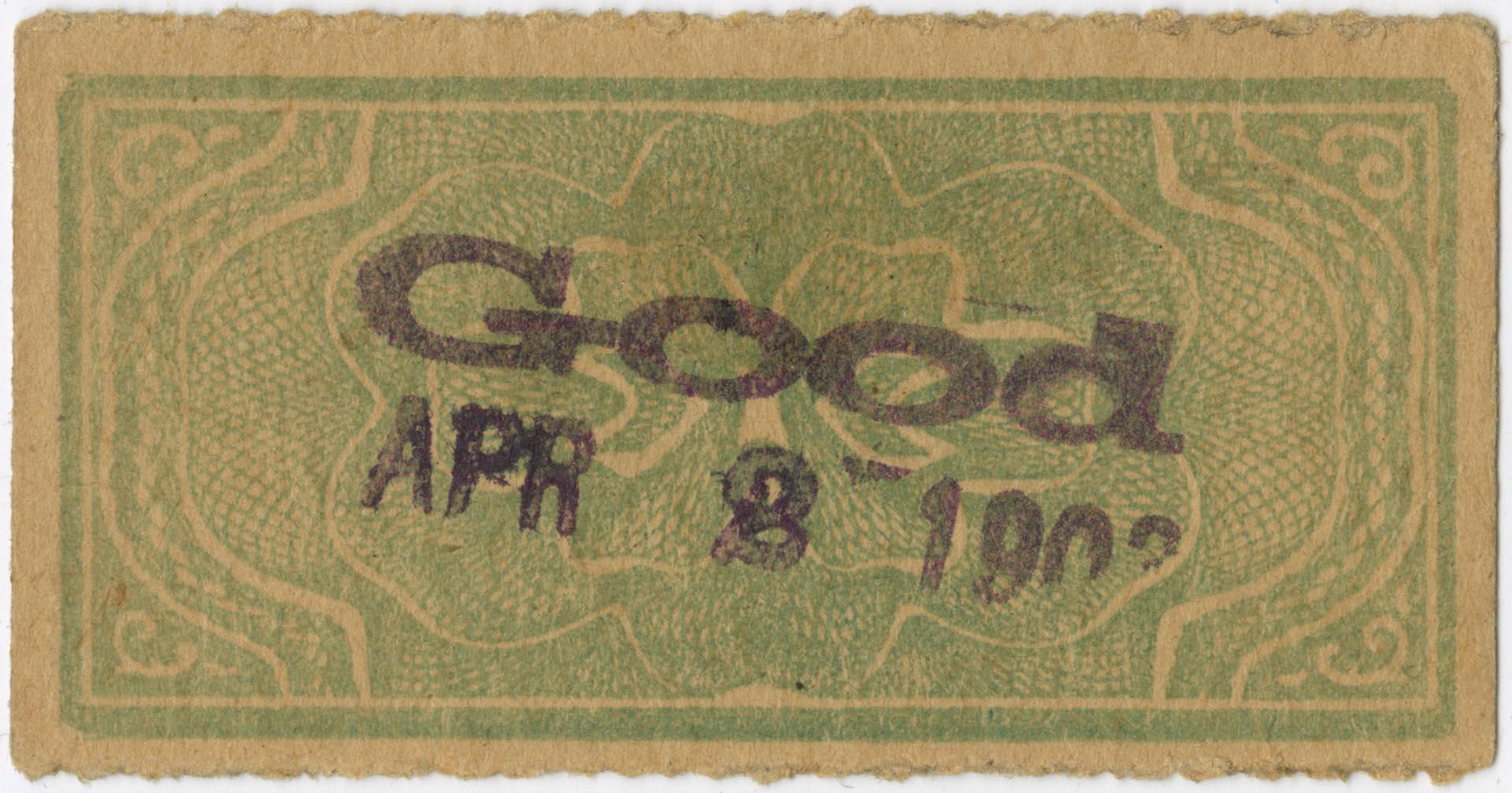 Image of Seattle Electric Company ticket, Seattle, 1903
