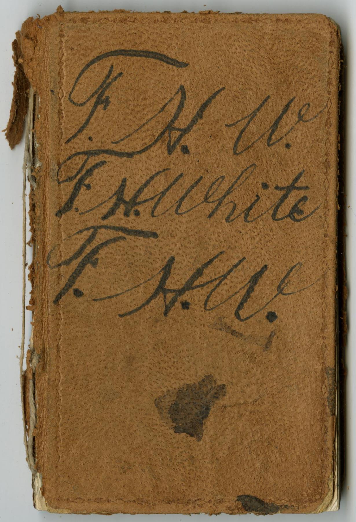 Image of Pocket account book of Frederic Hall White, 1896-1897
