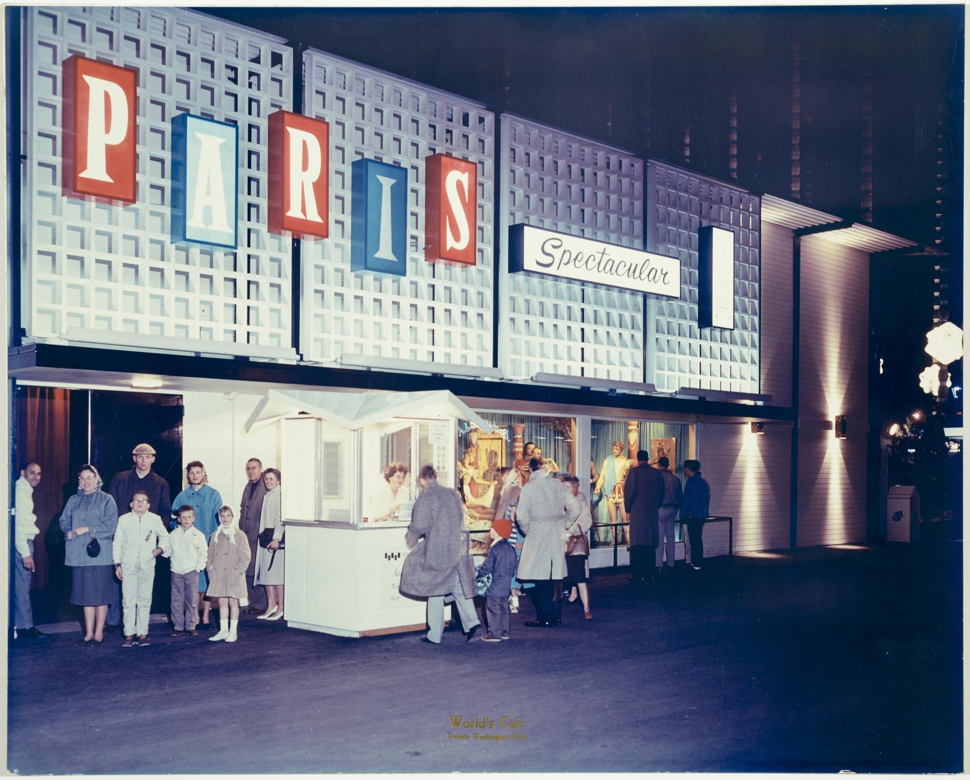 Image of Exterior of Paris Spectacular Wax Museum, Seattle World's Fair, 1962<br />