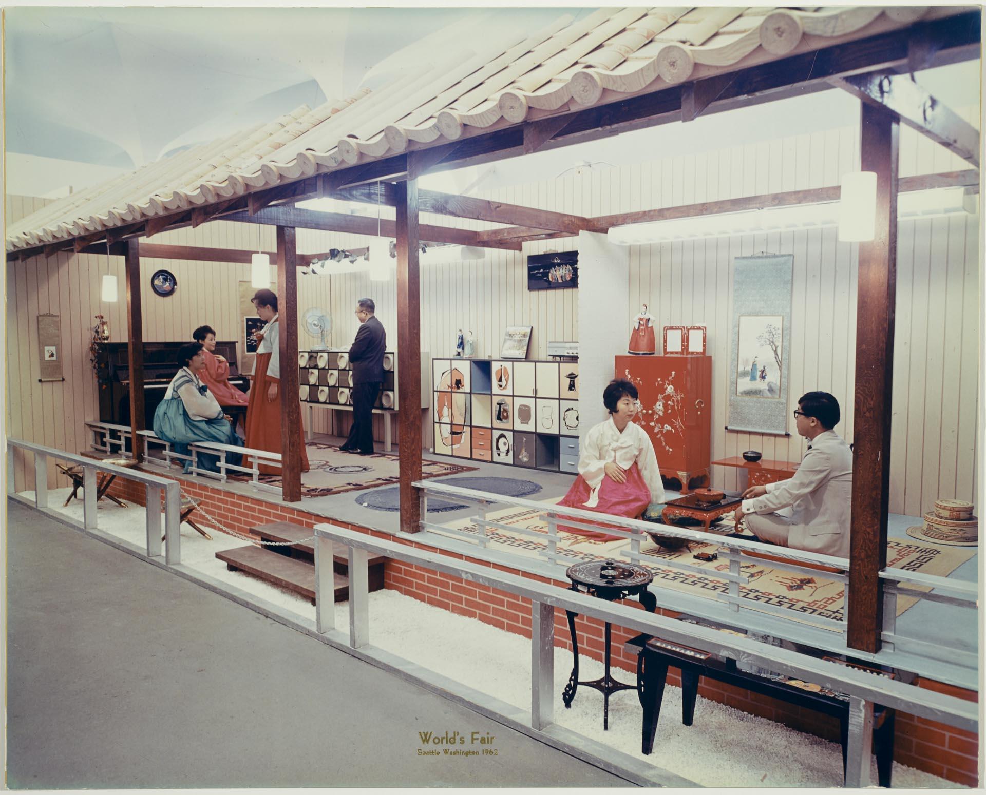 Image of Interior view of Government of Japan Pavilion, Seattle World's Fair, 1962