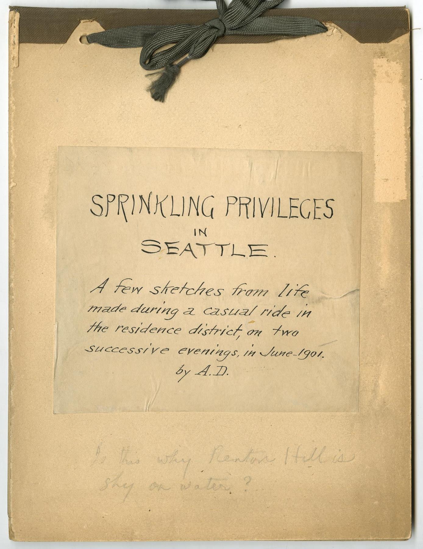 Image of Sprinkling Privileges in Seattle, June 1901