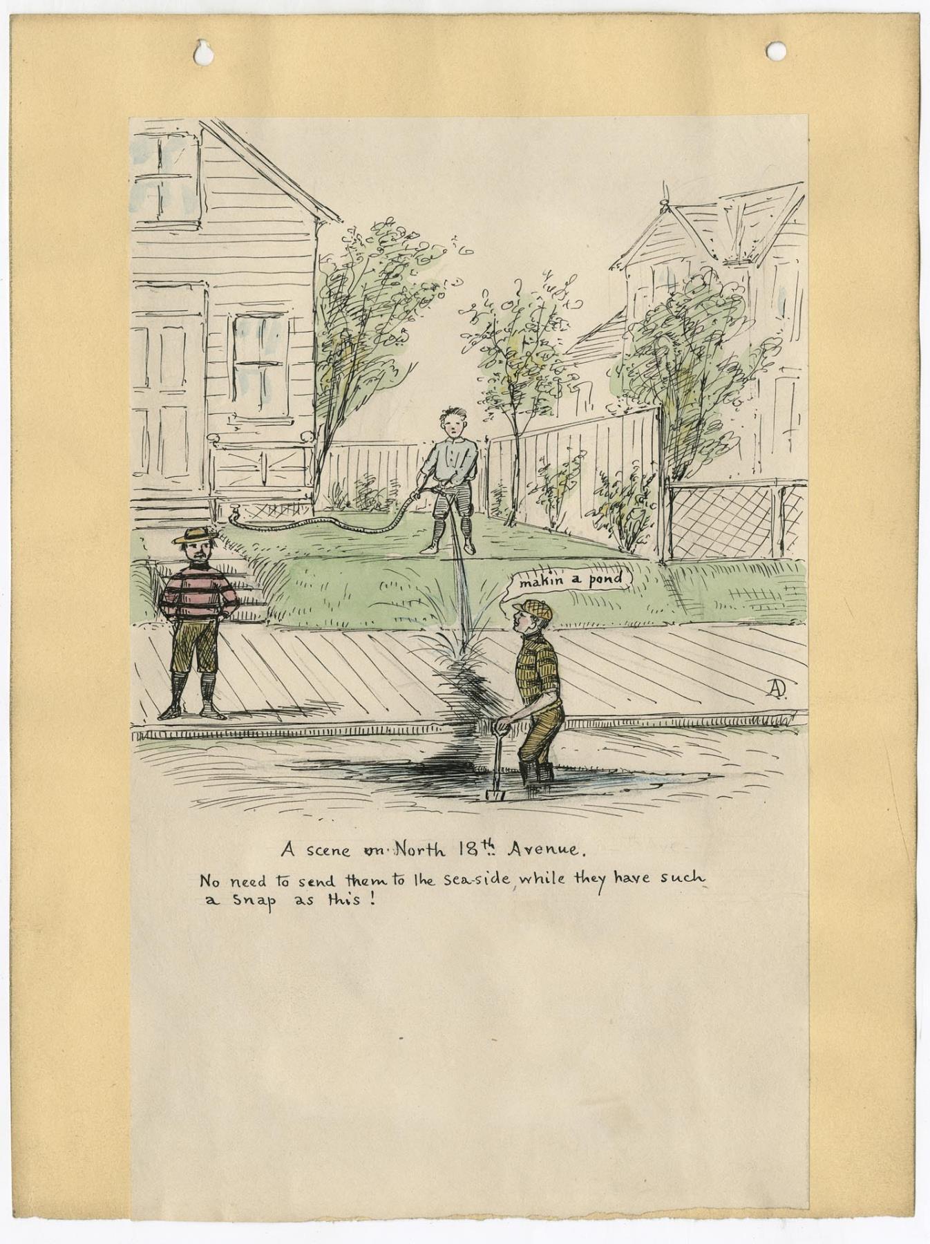 Image of Sprinkling Privileges in Seattle, June 1901