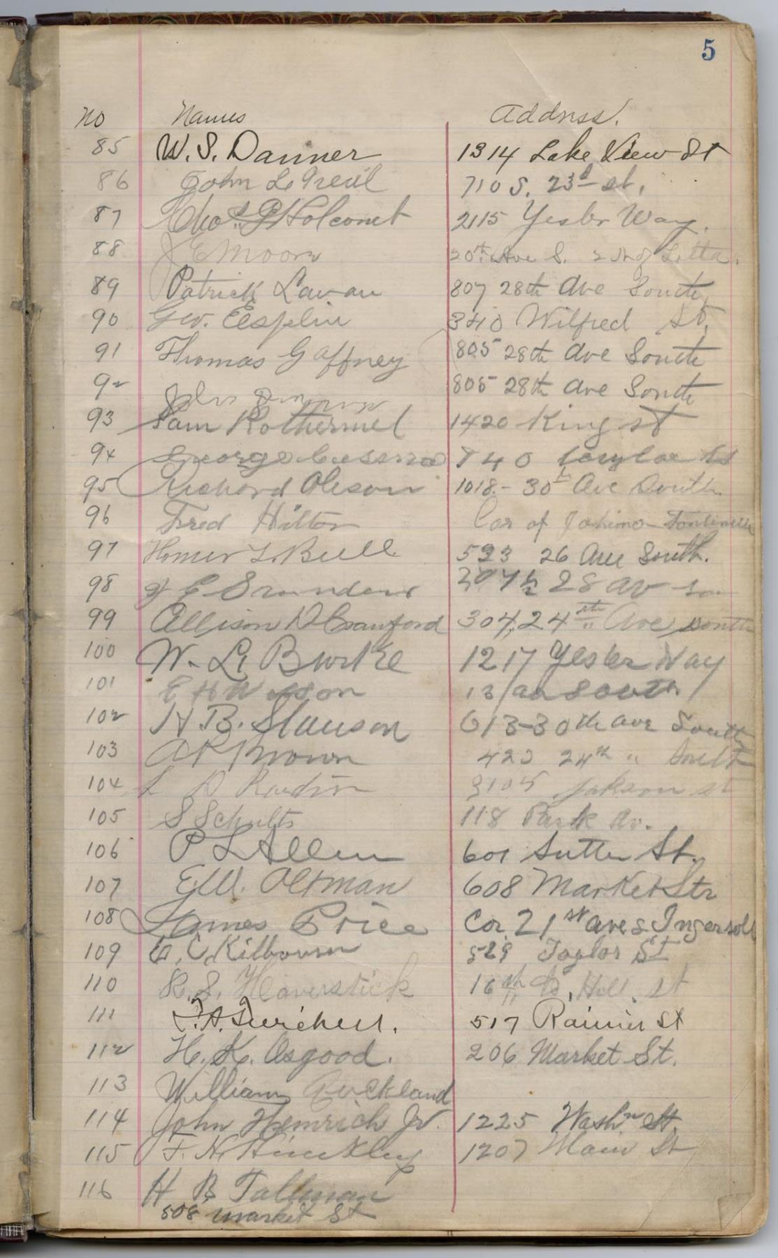 Image of Roll and minutes of the Republican Club, Seattle, 1896