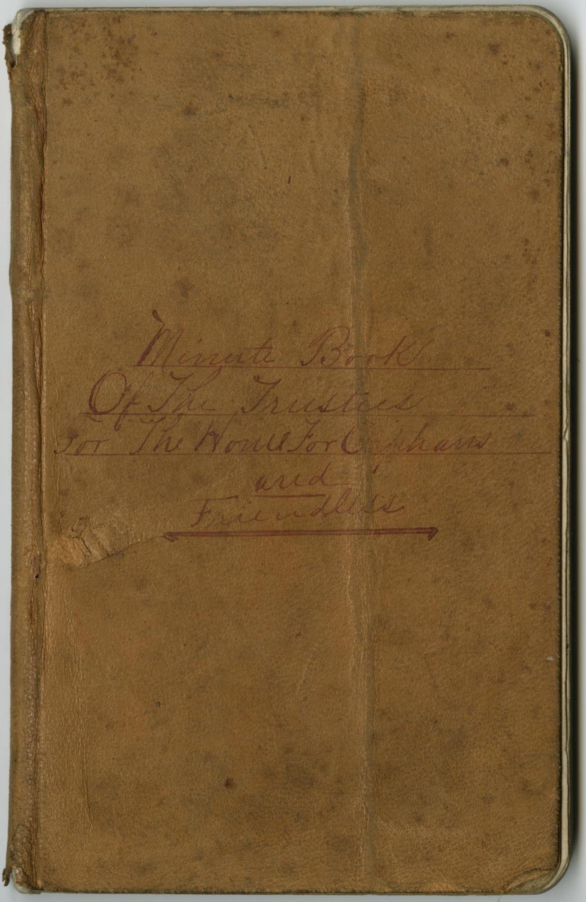 Image of Home for Orphans and Friendless notebook, Seattle, 1886-1910