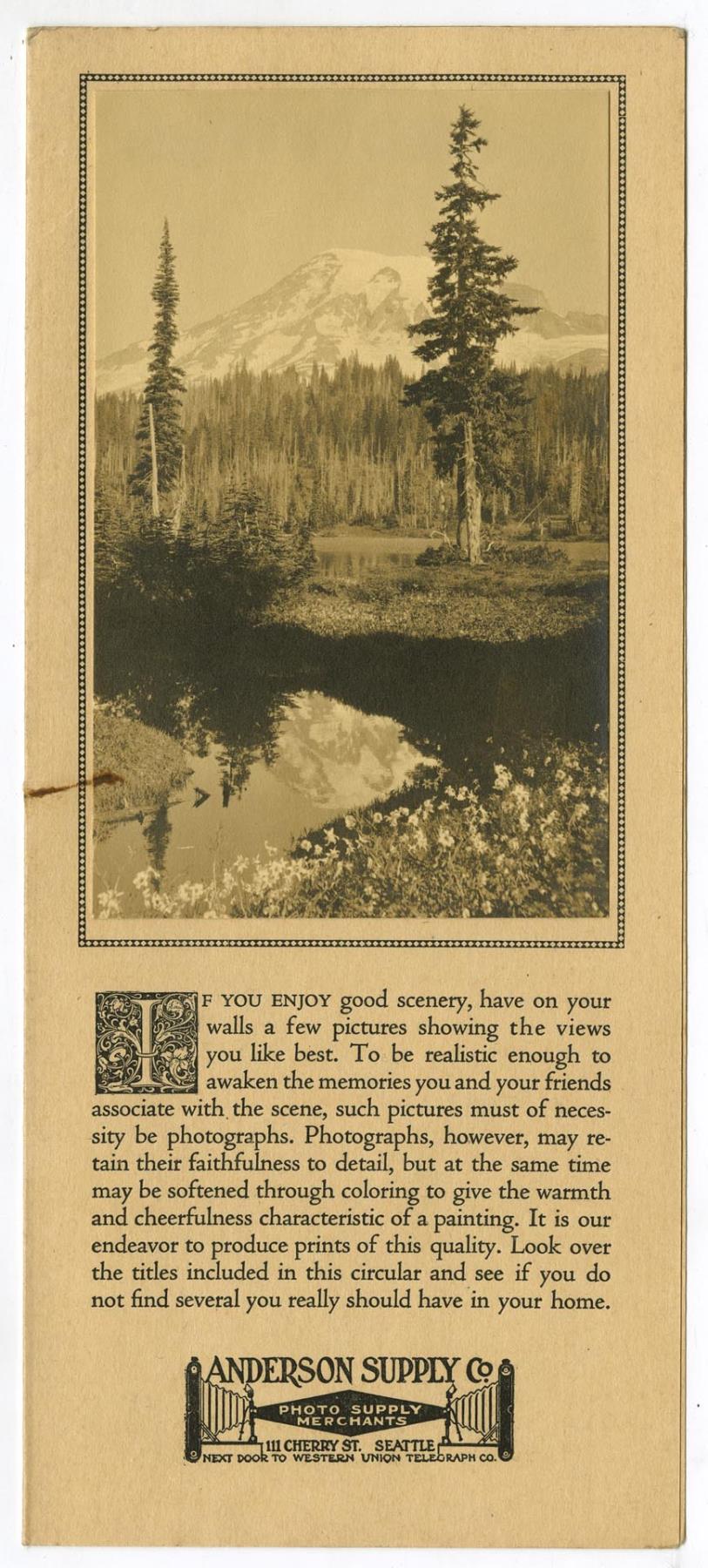 Image of Anderson Supply Co. photo catalog, circa 1910