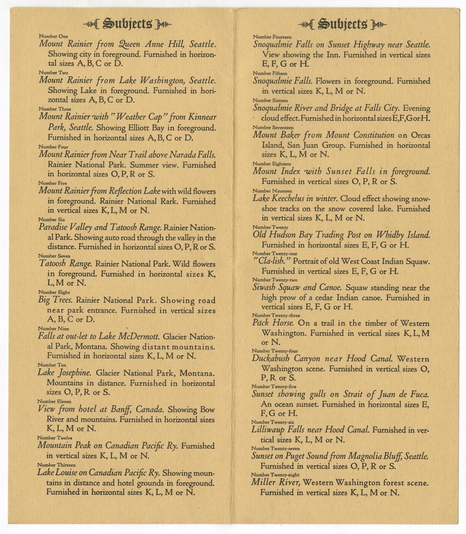 Image of Anderson Supply Co. photo catalog, circa 1910