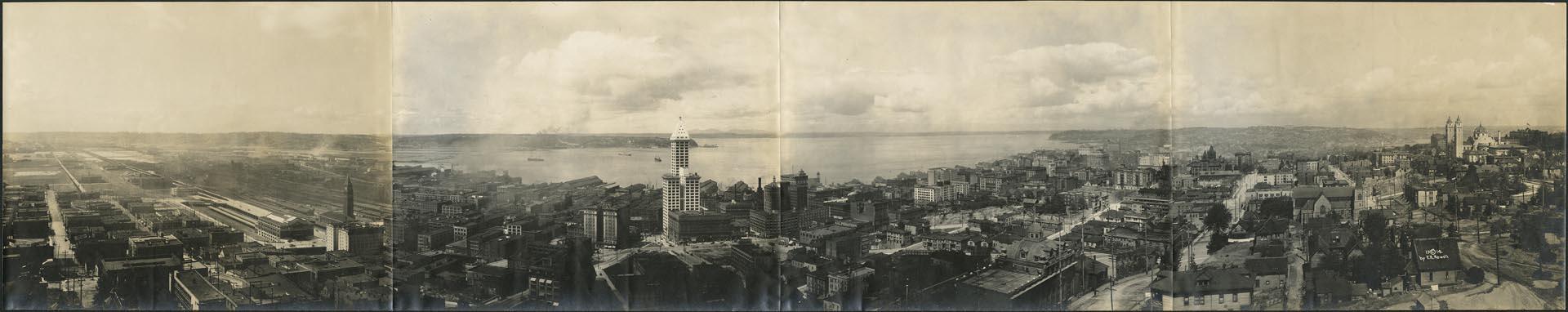 Image of Downtown Seattle from Seventh Avenue and Alder Street, 1914