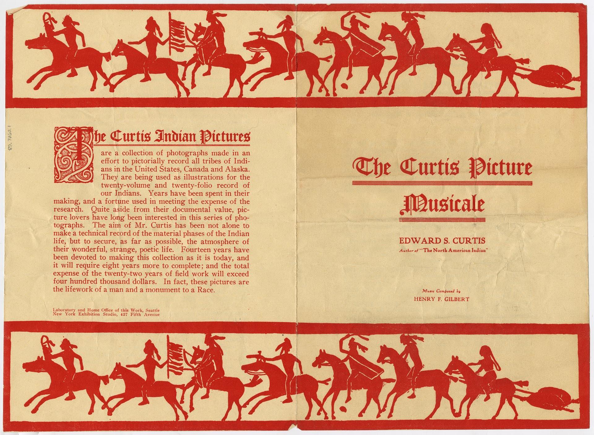 Image of The Curtis Picture Musicale program, circa 1912