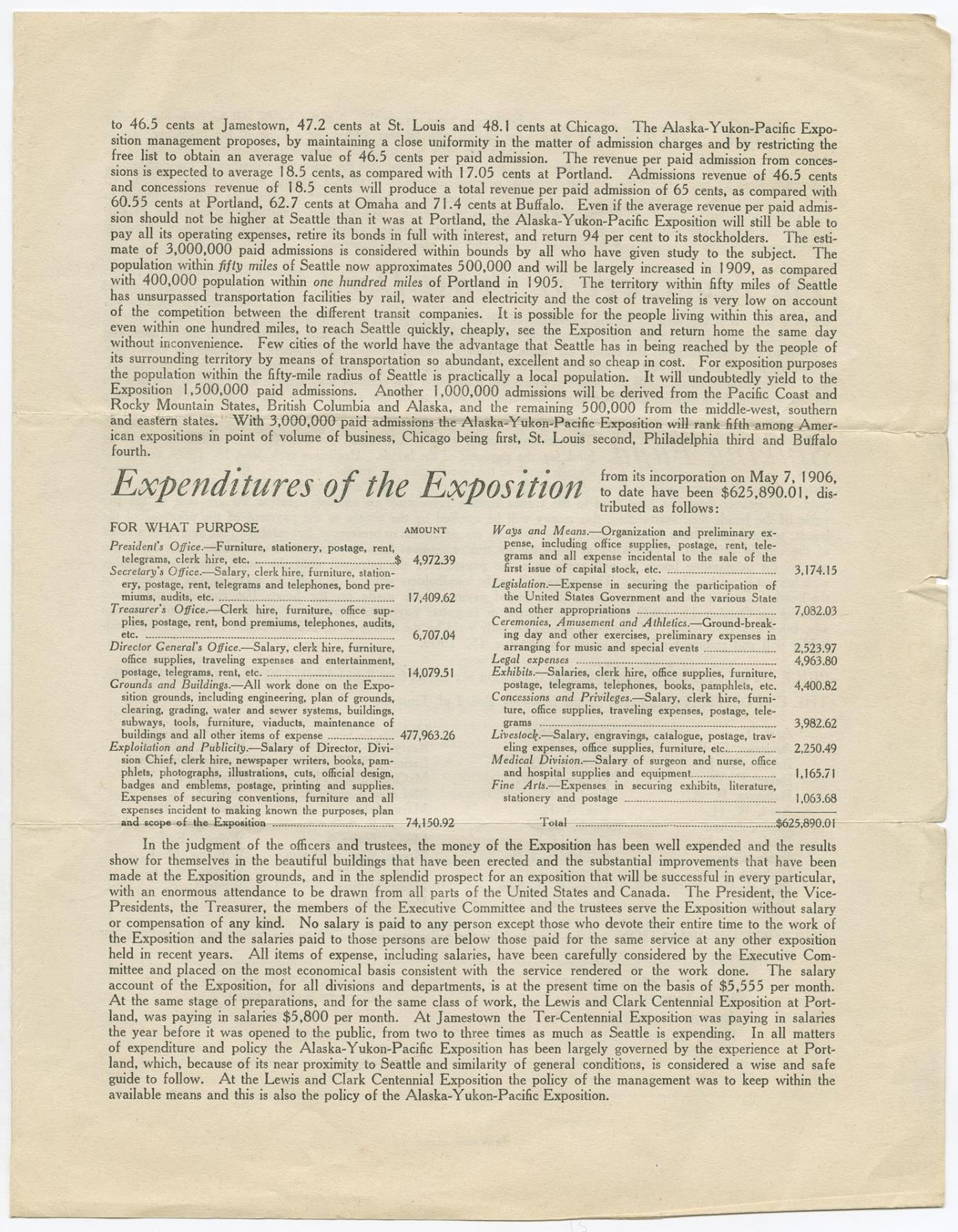 Image of First Mortgage of the Alaska-Yukon-Pacific Exposition, 1908