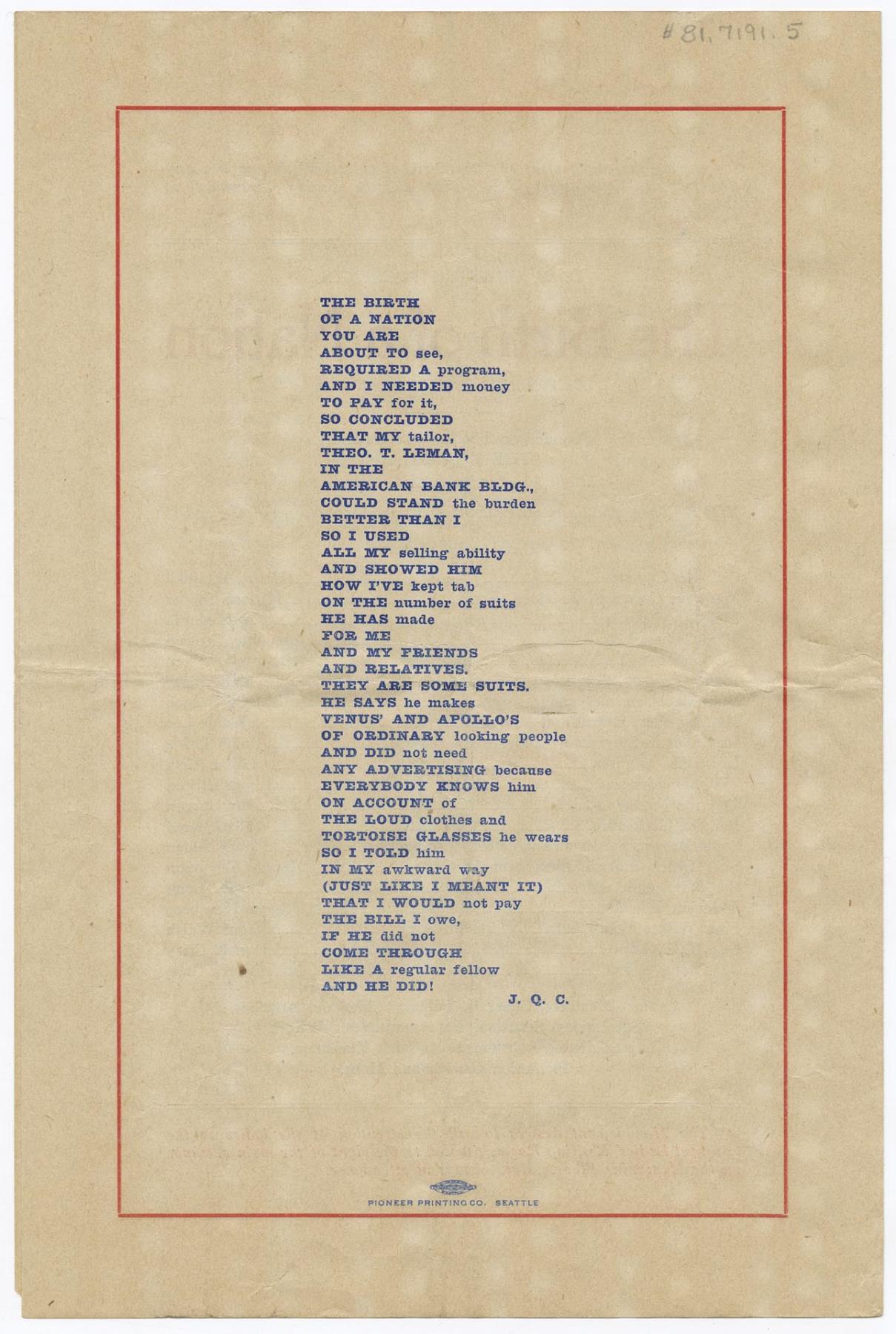 Image of Program for 