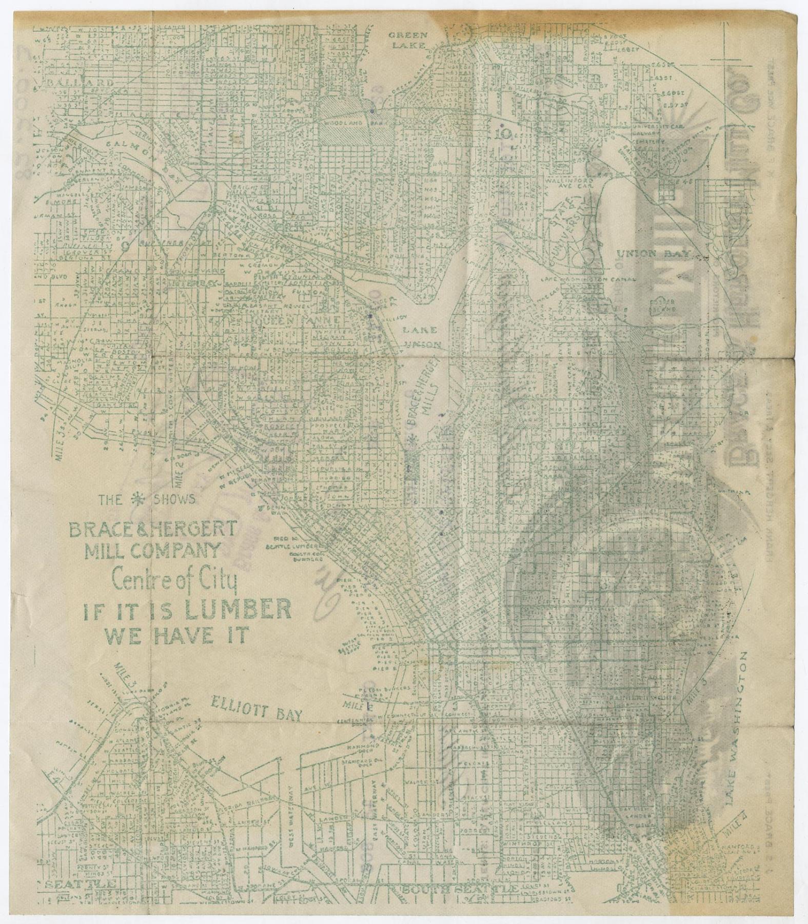 Image of Brace & Hergert Mill Co., Western Mills receipt, April 10, 1911