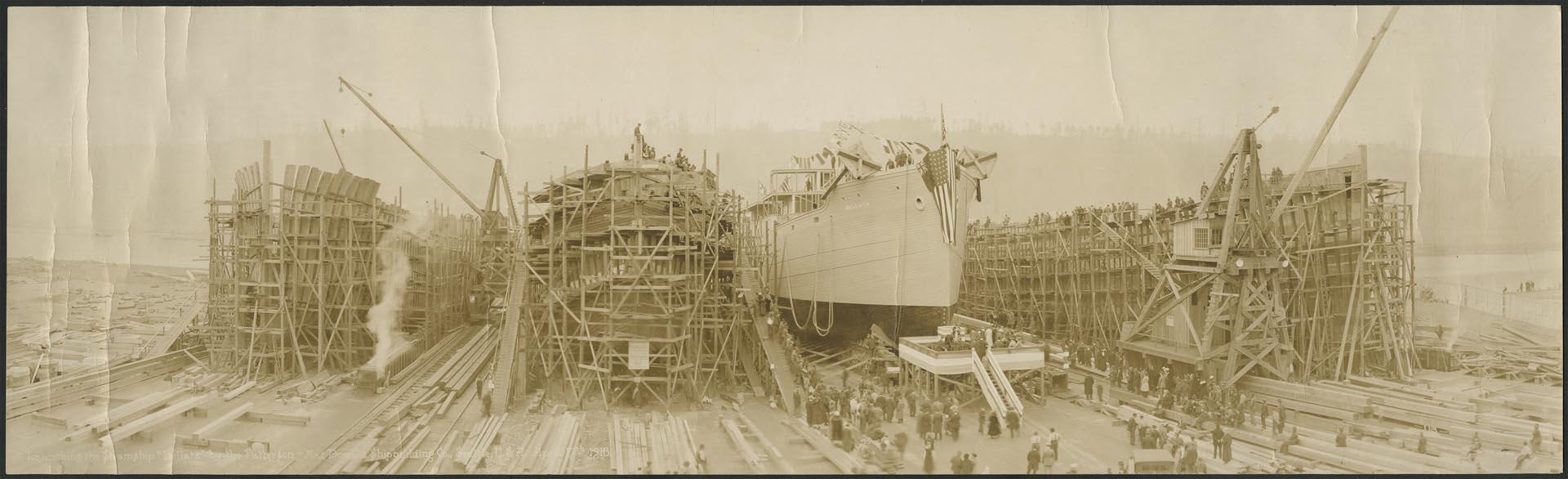 Image of Launching of the Steamship 