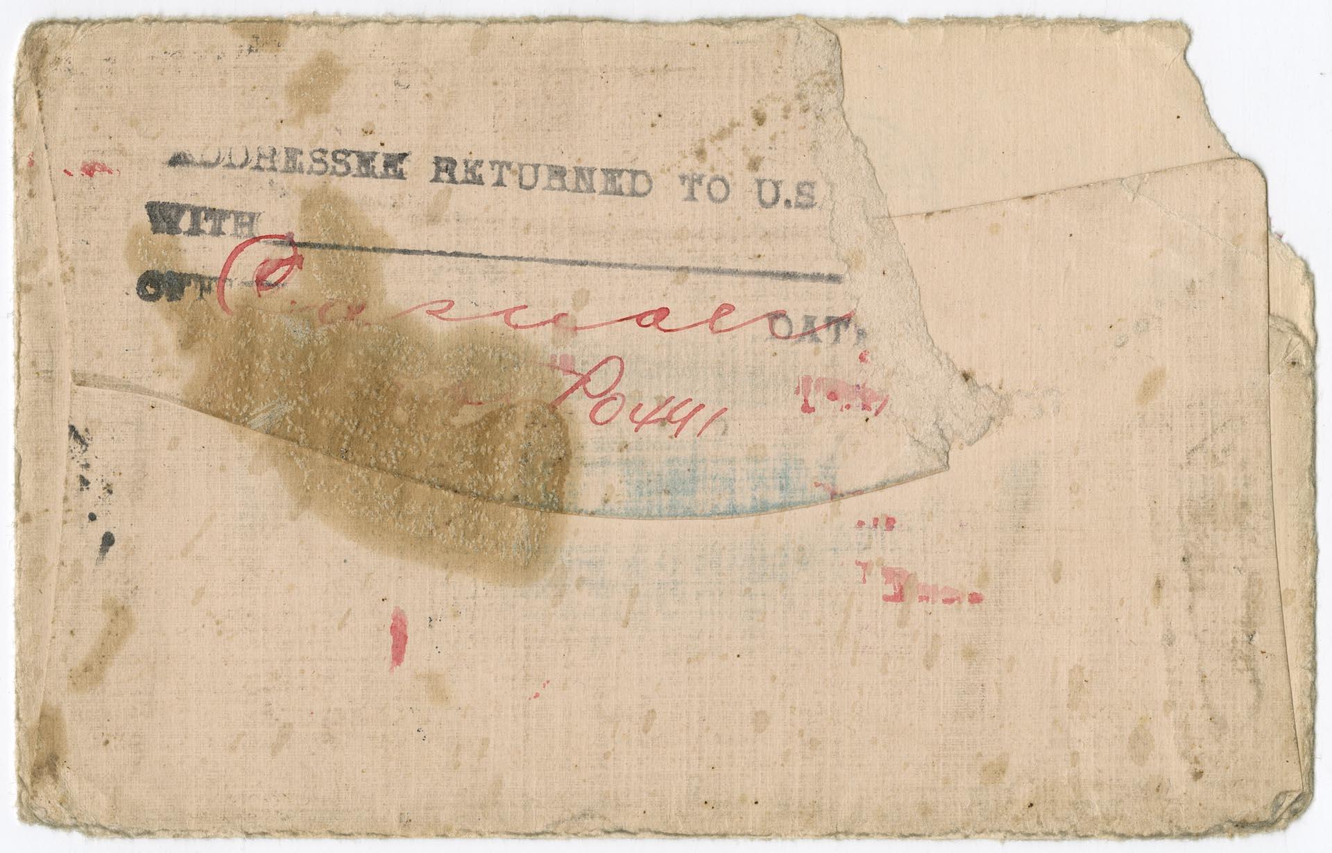 Image of Letter from Isabelle Bailey to Joseph Orr about Armistice Day, November 1918