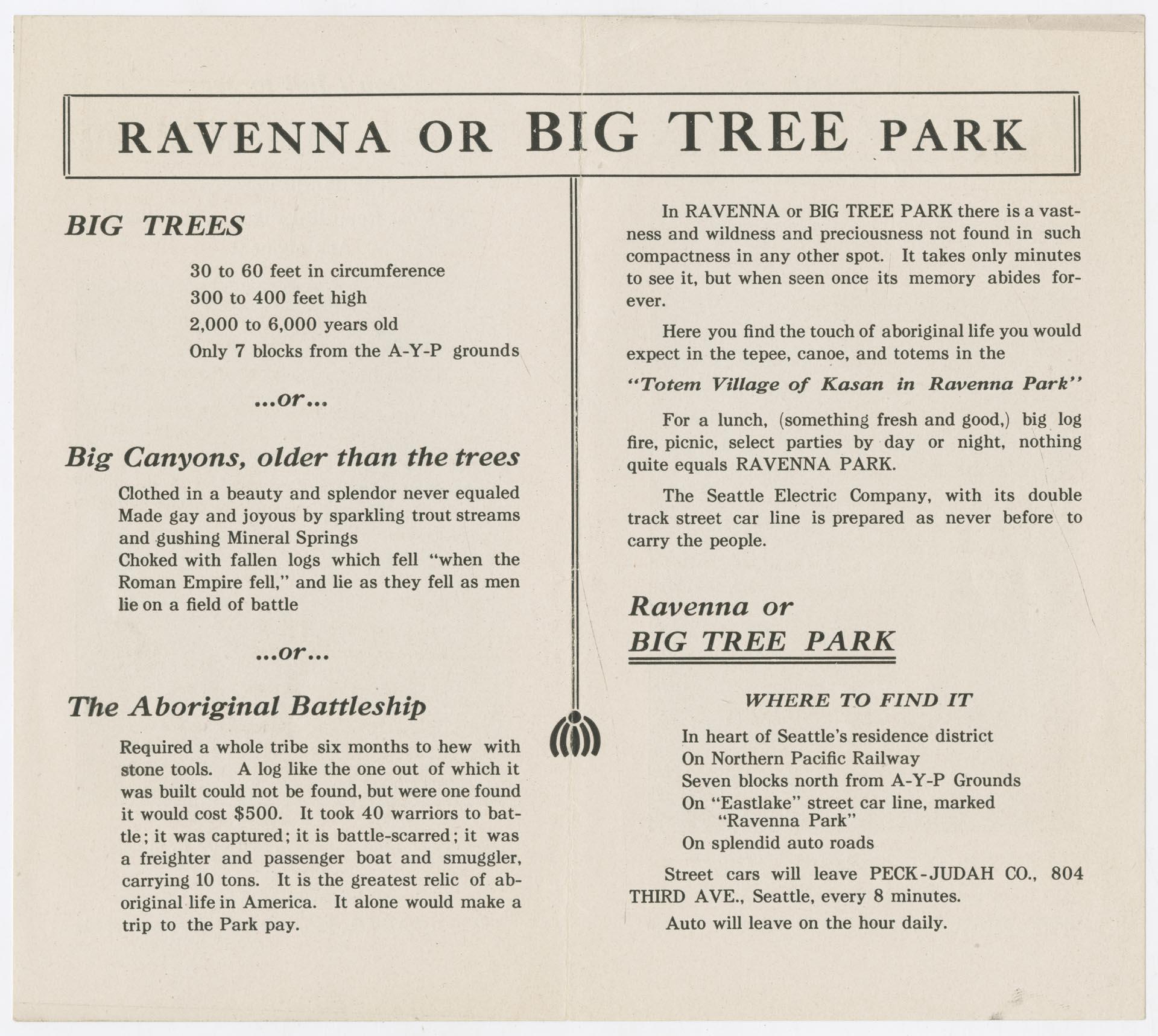 Image of Don't Fail to See Ravenna (or Big Tree Park), 1909