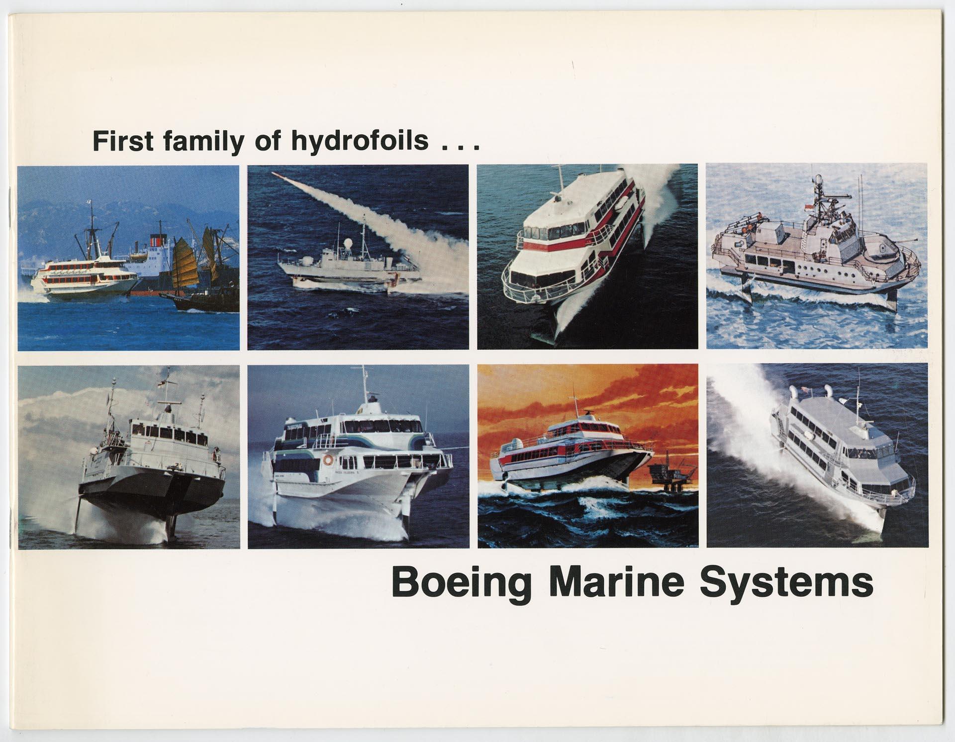Image of Boeing Marine Systems brochure, circa 1972