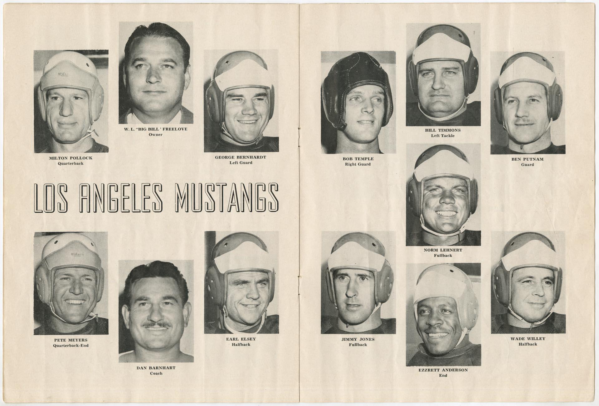 Image of Seattle Bombers football program, September 8, 1944