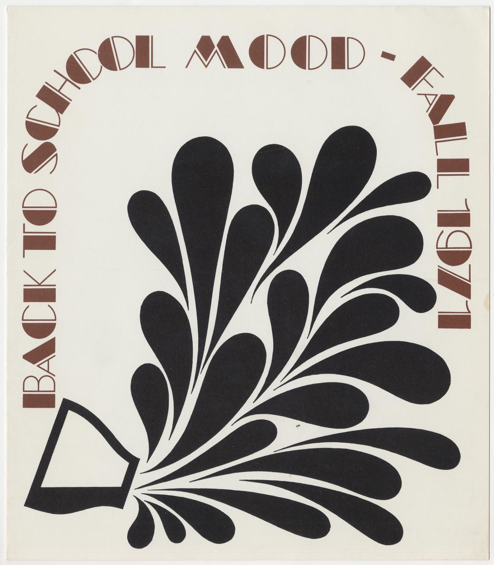 Image of Back to School fashion show program, Seattle, Fall 1971