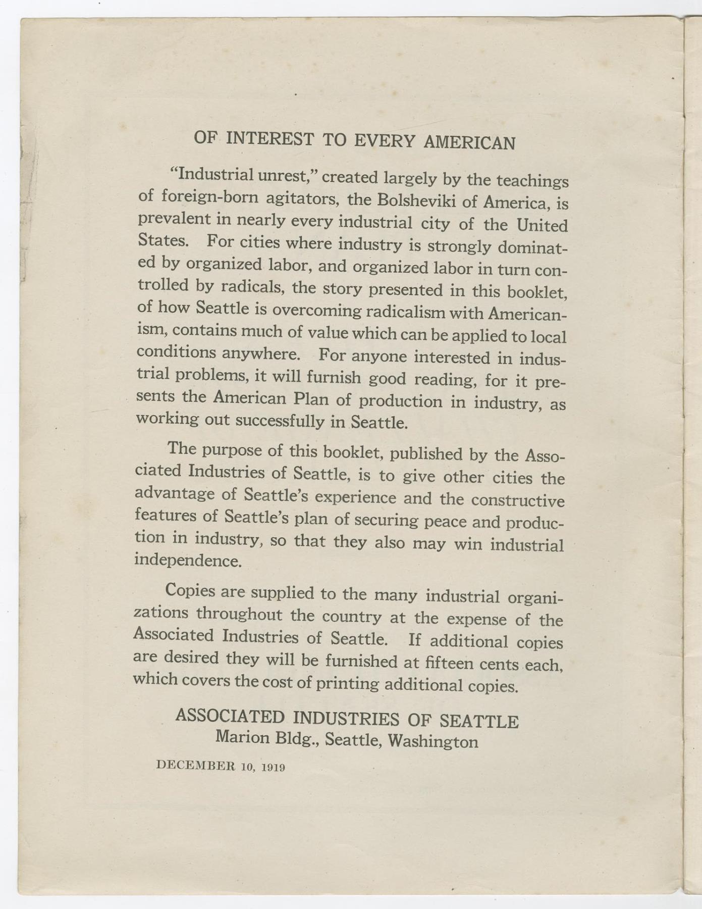 Image of The American Plan, December 10, 1919