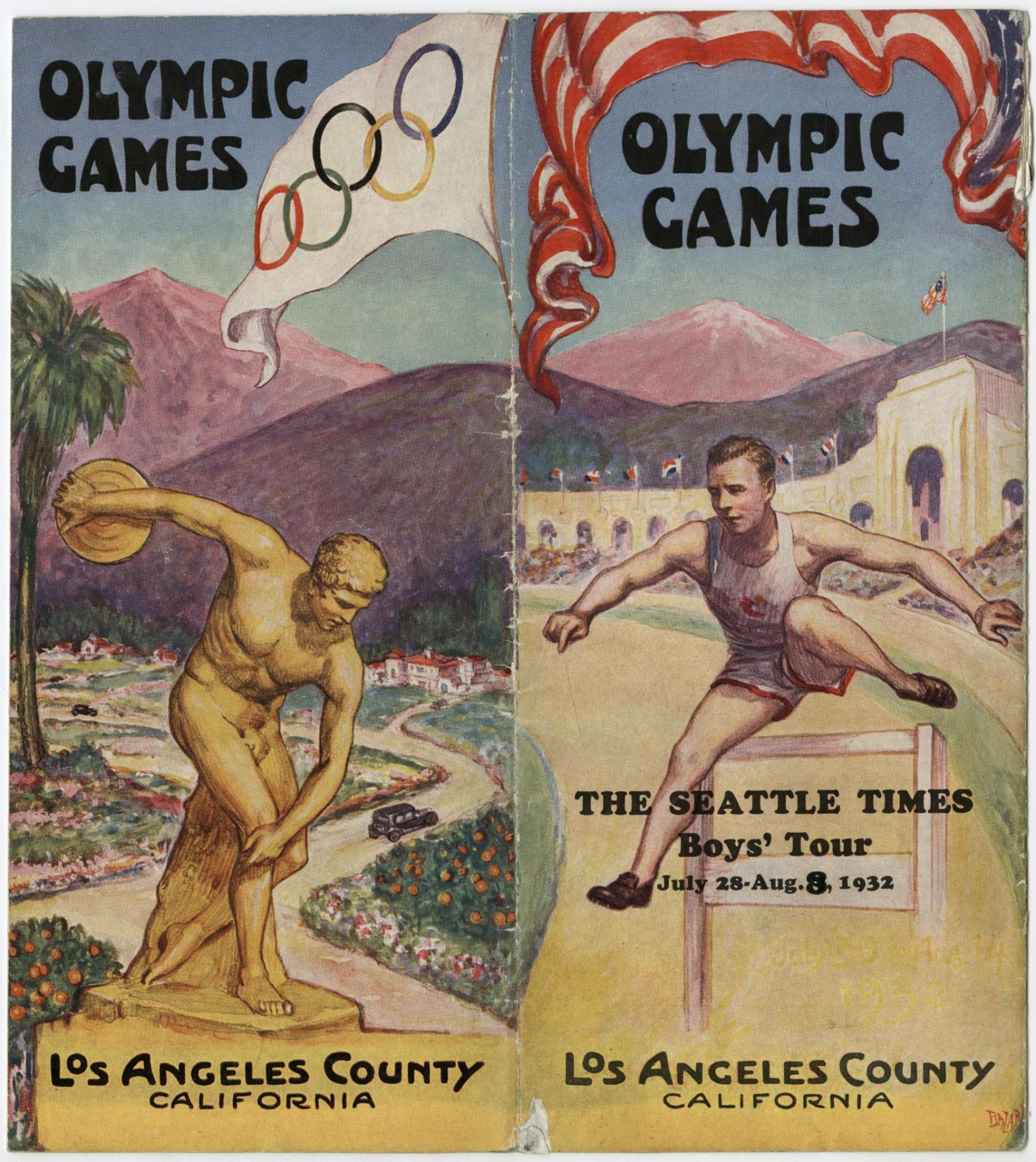 Image of Olympic Games Boys' Tour brochure, 1931