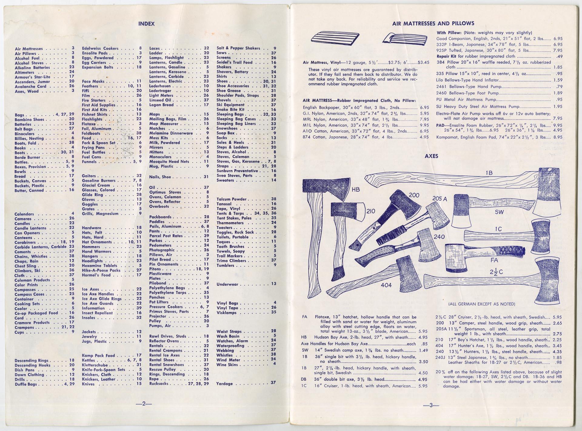 REI catalog, 1963 – Museum of History & Industry