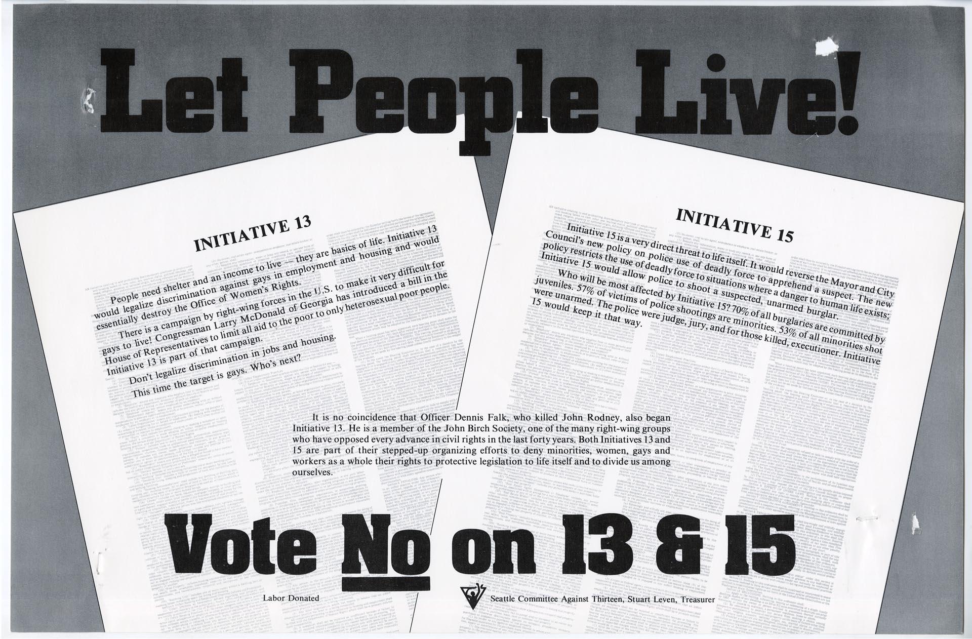 Image of Let People Live! poster, 1978