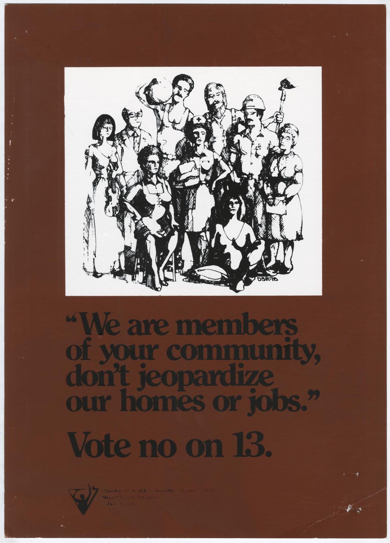 Image of Vote no on 13 poster, 1978