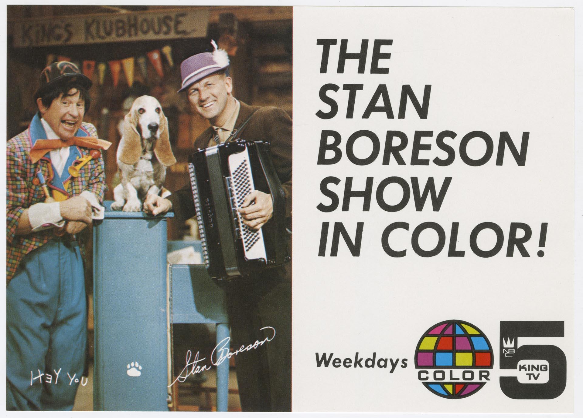 Image of Flier for The Stan Boreson Show, Seattle, circa 1965
