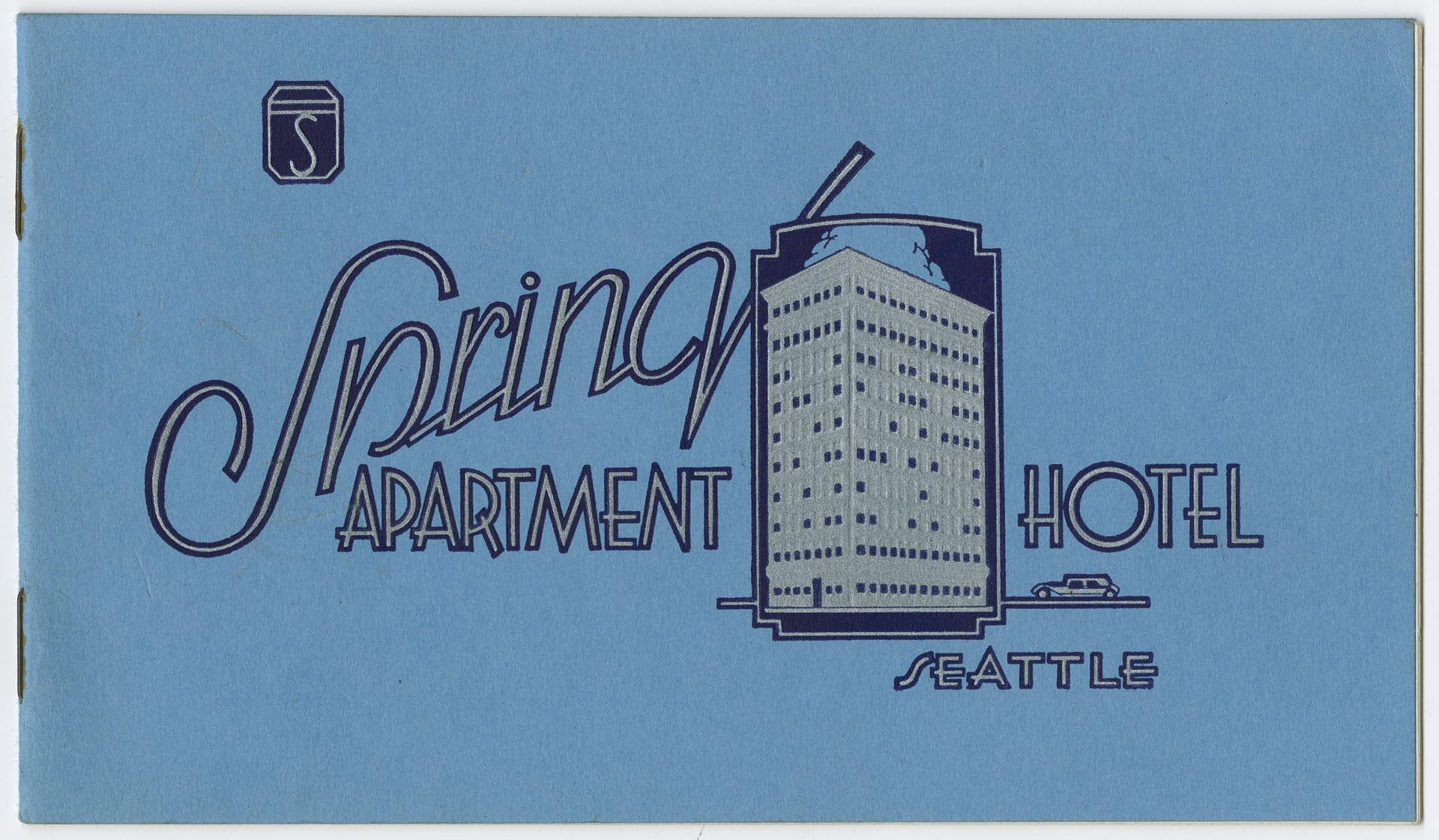 Image of Spring Apartment Hotel brochure, circa 1925