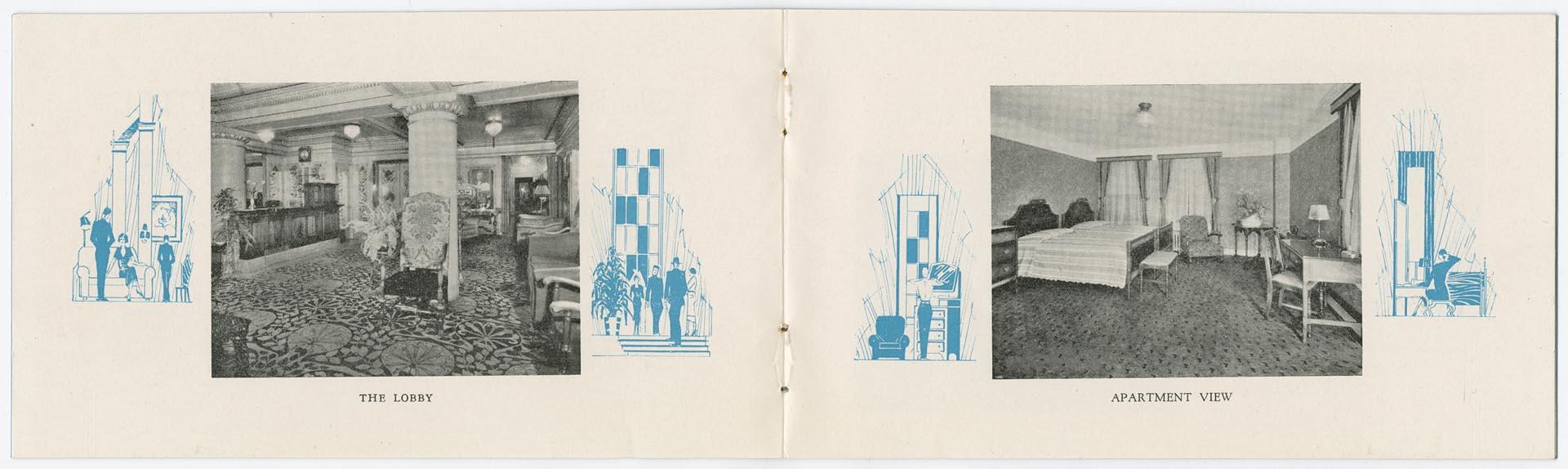 Image of Spring Apartment Hotel brochure, circa 1925