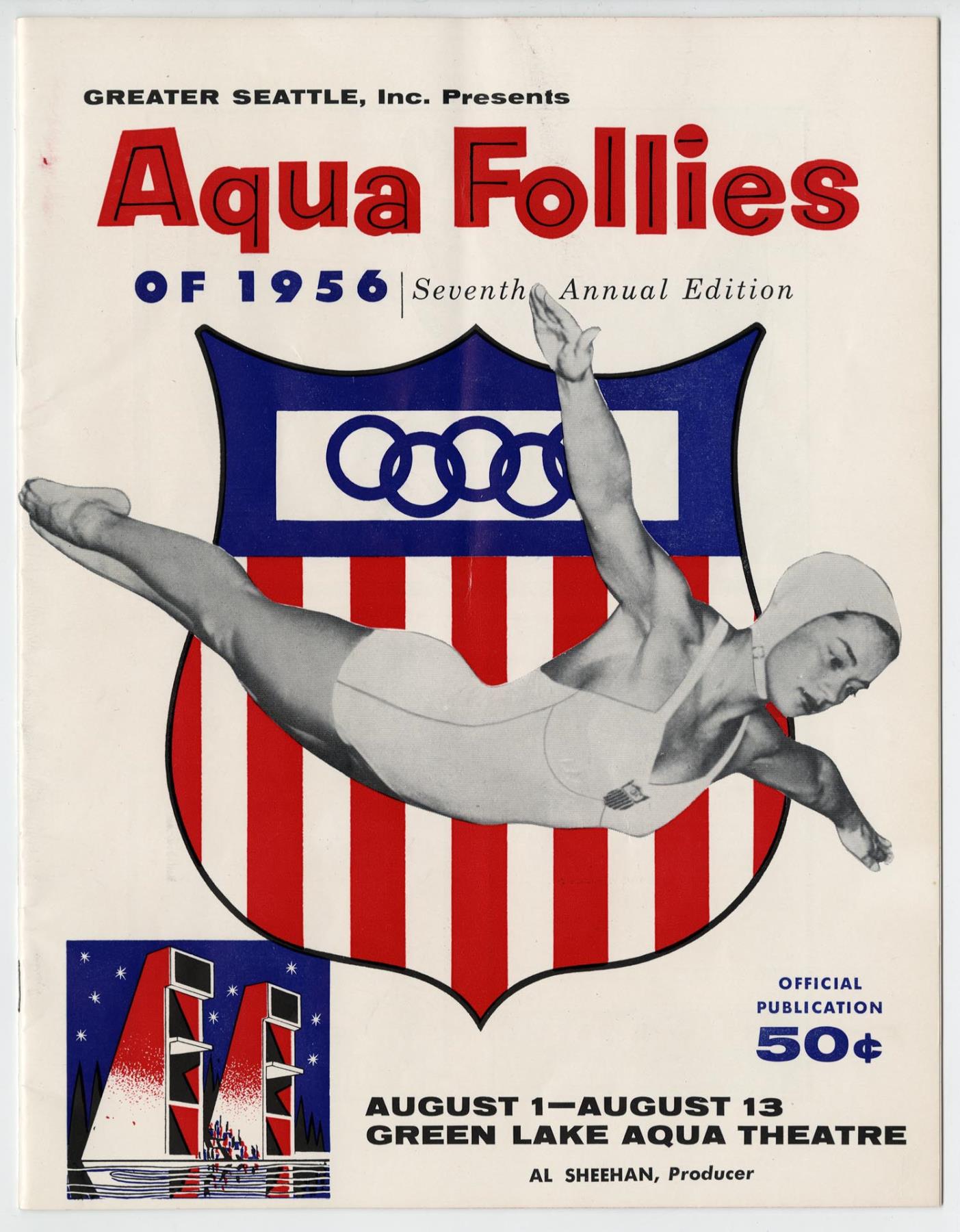 Image of Aqua Follies program, August 1-13, 1956