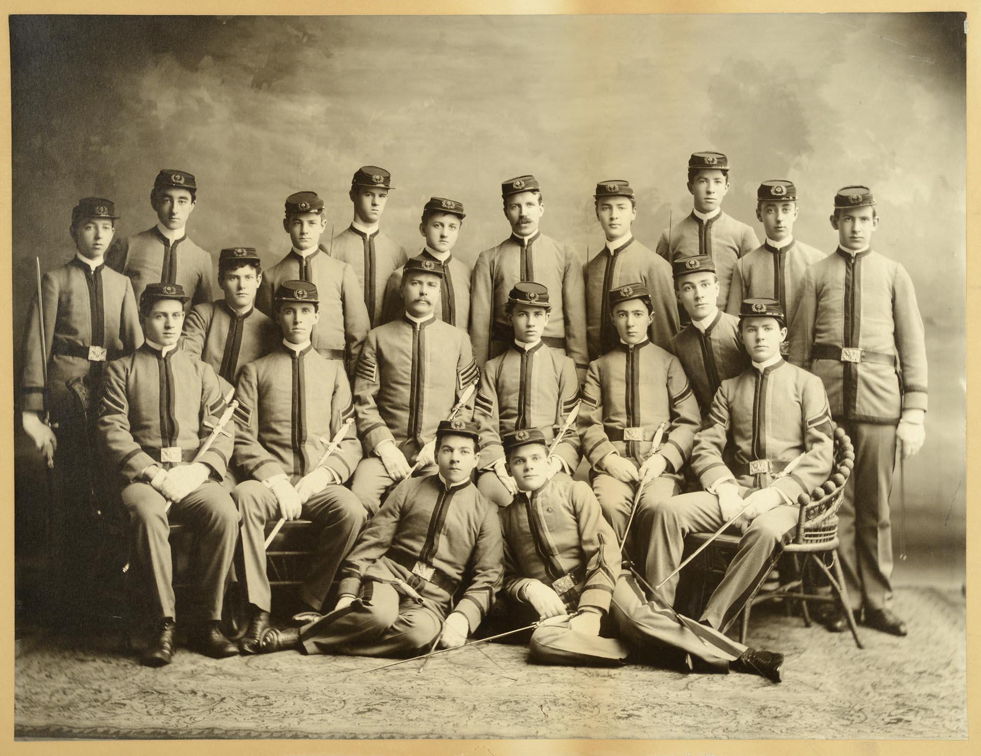 Image of University of Washington Drill Team, circa 1895
