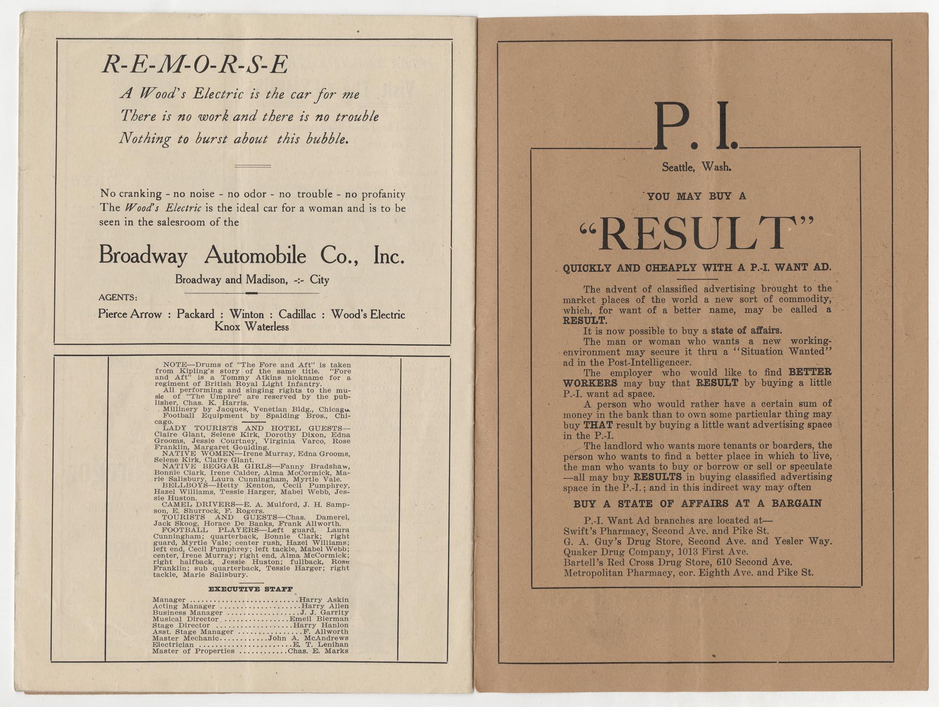 Image of Grand Opera House program, 1907