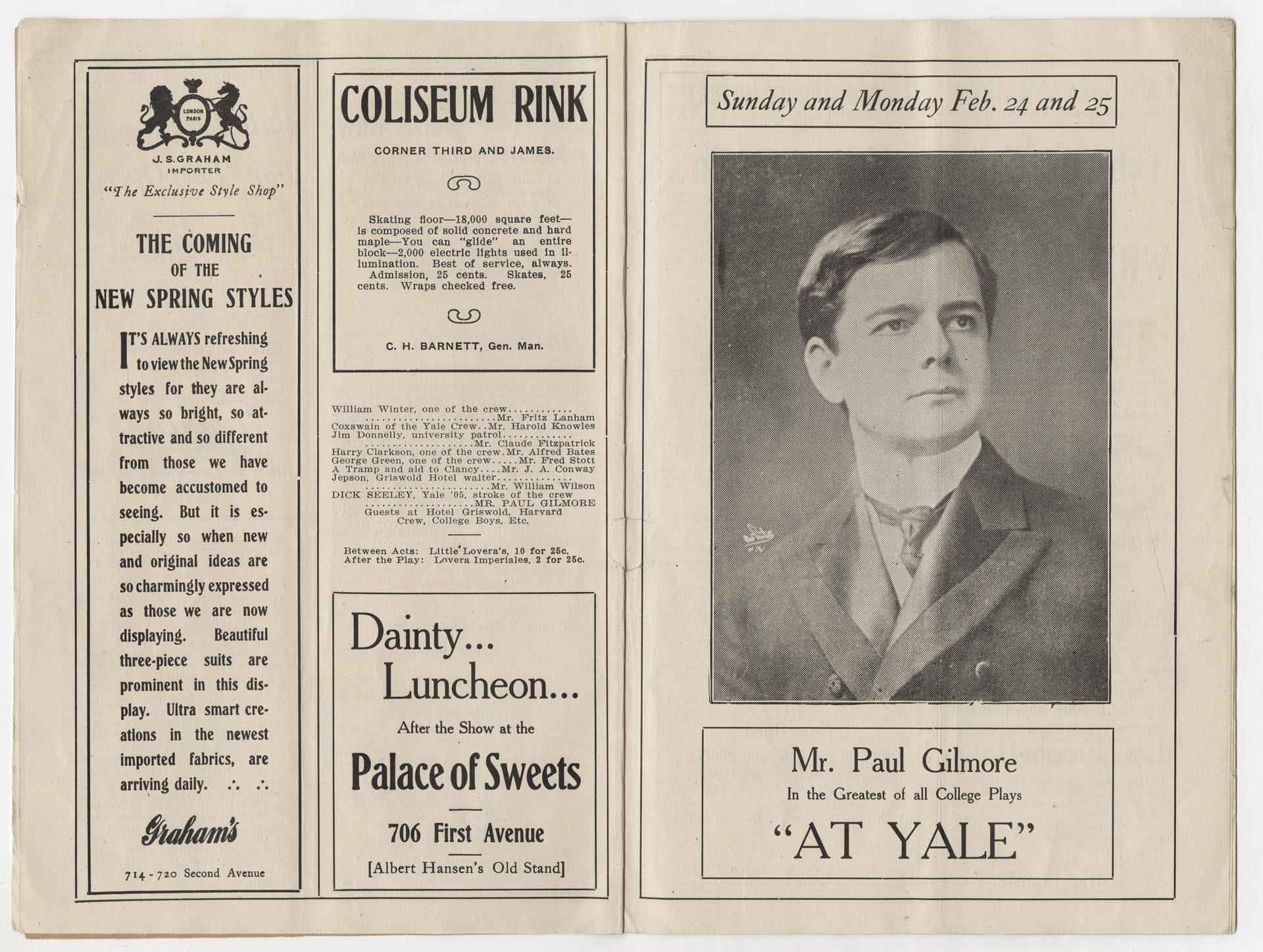 Image of Grand Opera House program, 1907