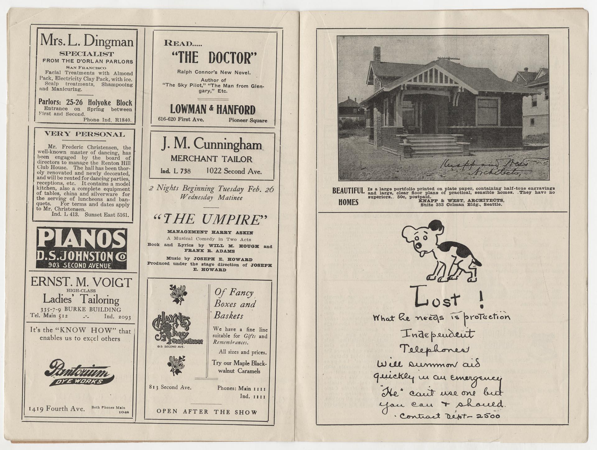 Image of Grand Opera House program, 1907