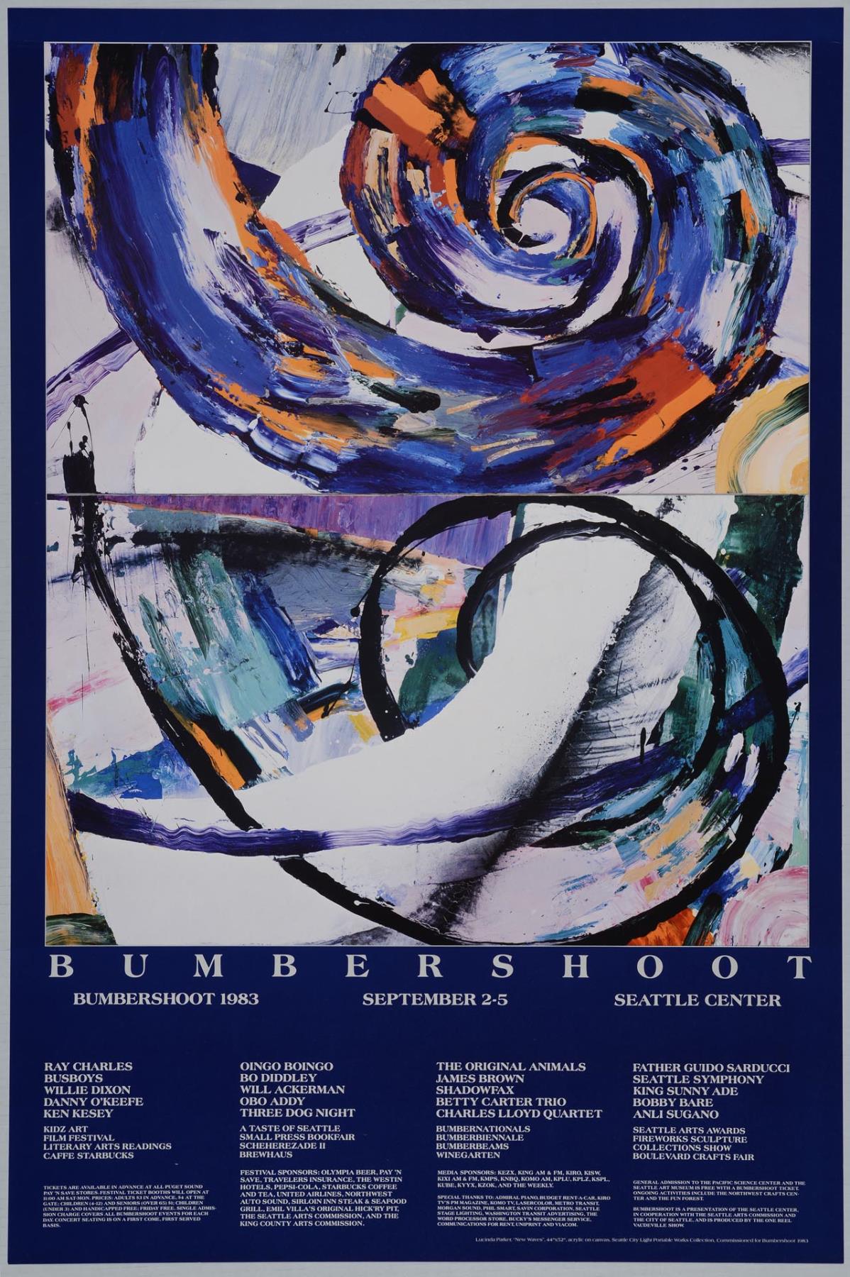 Image of Bumbershoot poster, Seattle, September 2-5, 1983