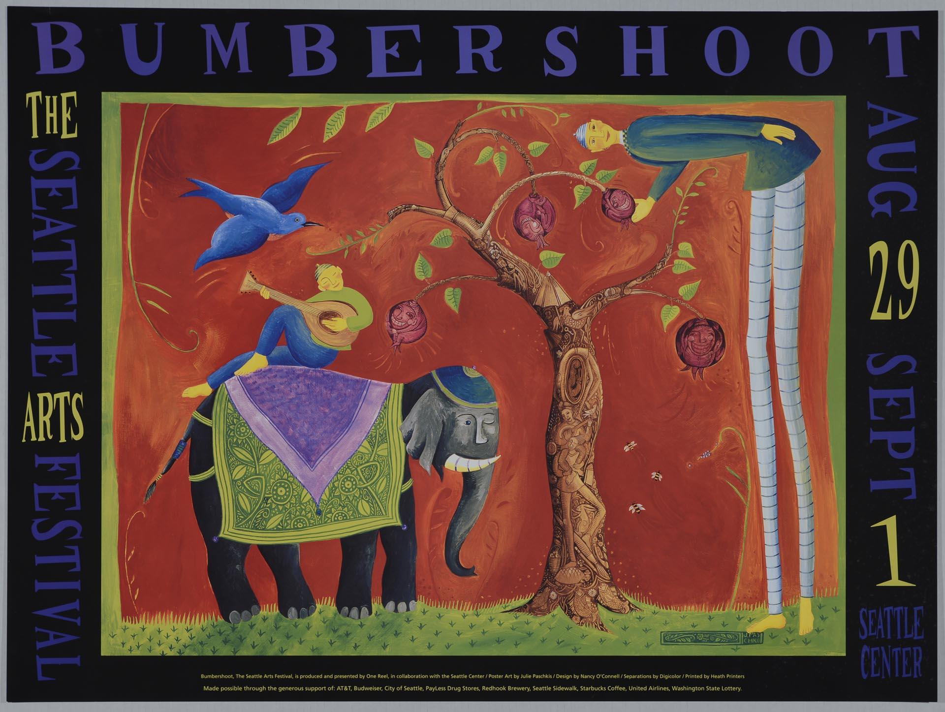 Image of Bumbershoot poster, Seattle, August 29 - September 1, 1997