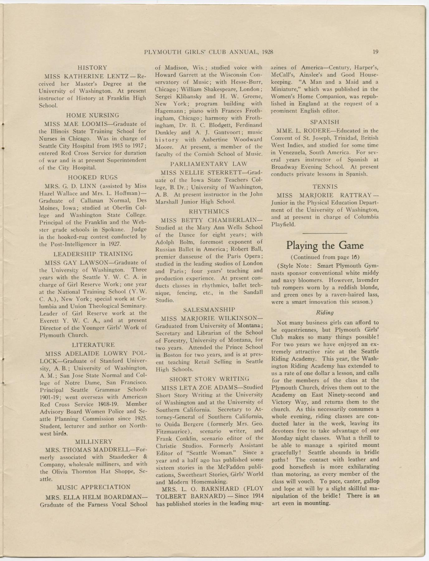Image of Pilgrim Girls' Club Annual Magazine, 1928