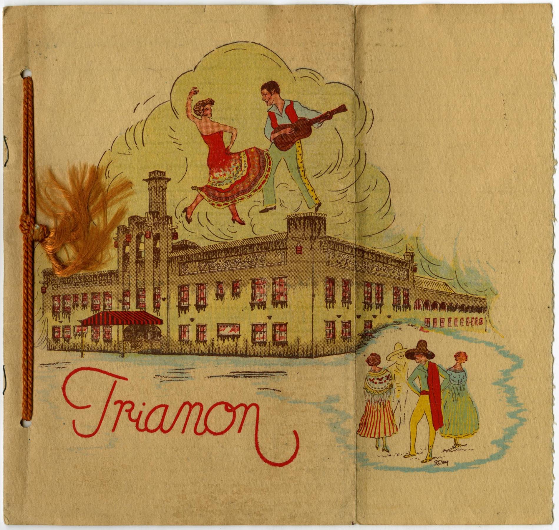 Image of Trianon Ballroom opening booklet, 1927