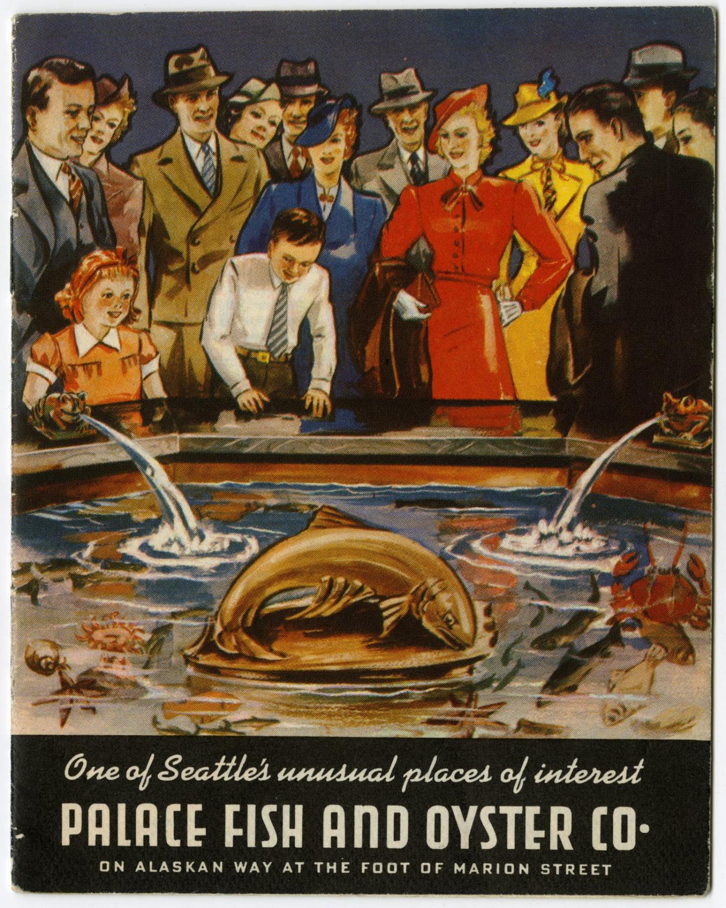 Image of Palace Fish and Oyster Co. brochure, circa 1935